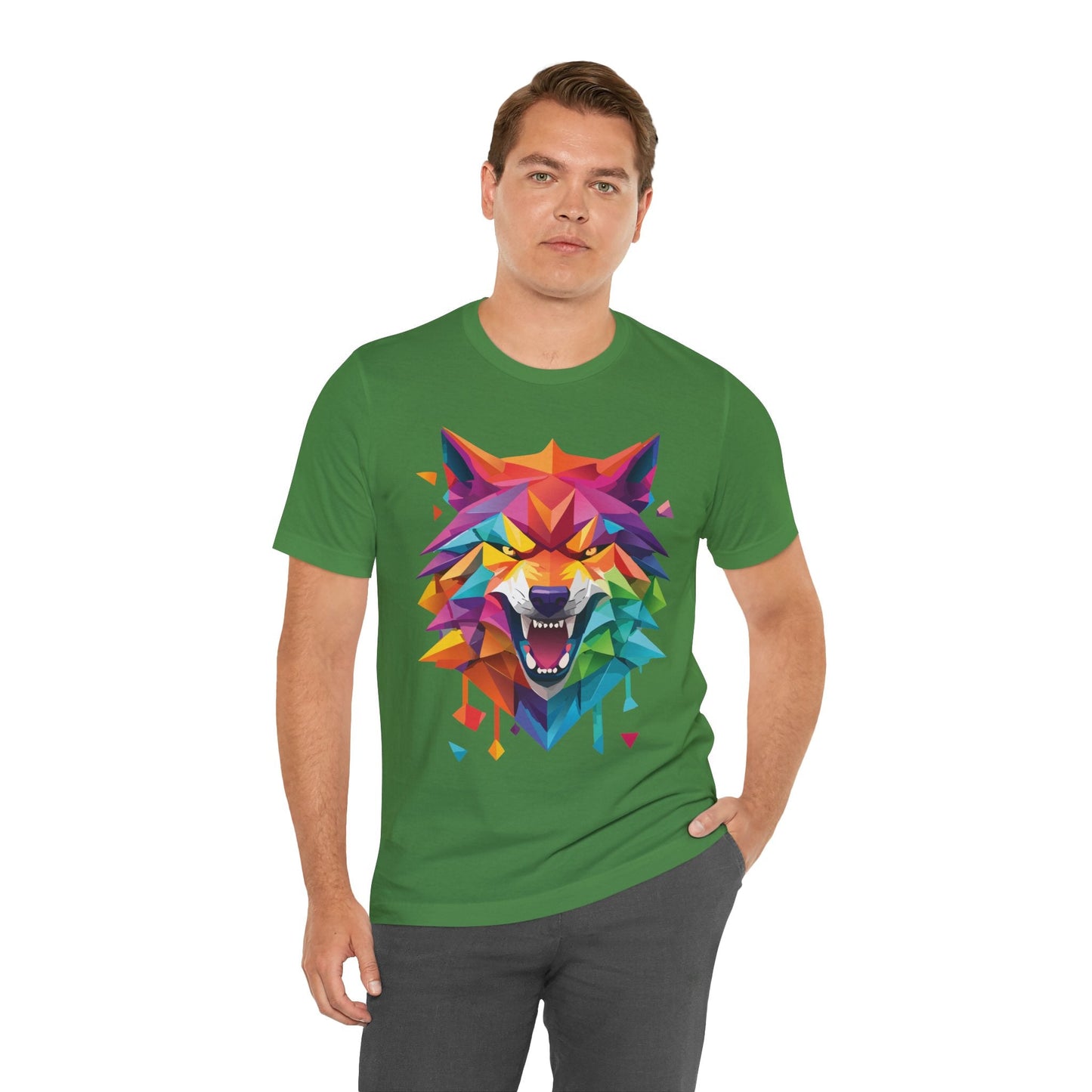 Unisex Animal Shirt With Art Design And Wild Animals Print Tee Short Sleeve Premium