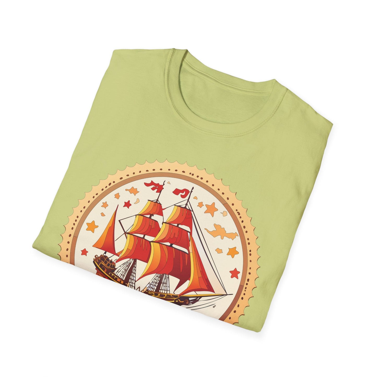 Ship T Shirts Frigate Vessel Tee Shirt Unisex Short Sleeve Gildan Softstyle 100 Percent Cotton