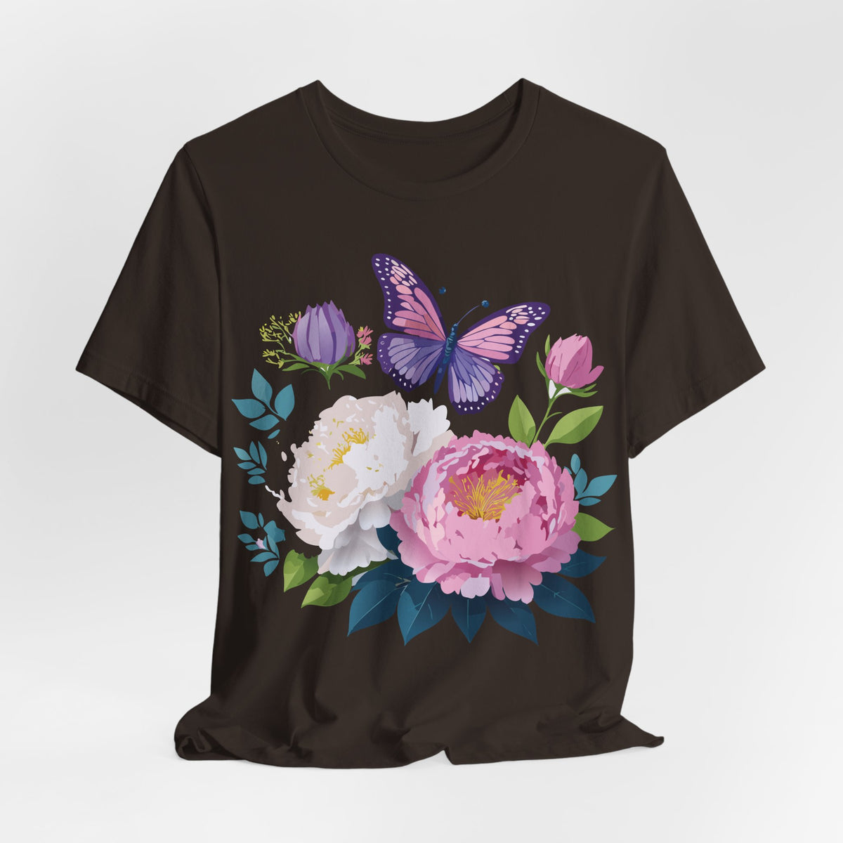 Floral Graphic Tee Shirt - Bella+Canvas Unisex 100 Cotton 35