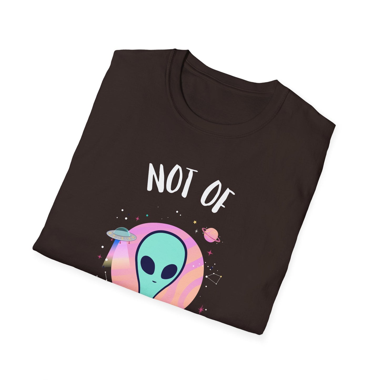 Alien Graphic TShirt  Not Of This World Cute Pastel UFO Tee