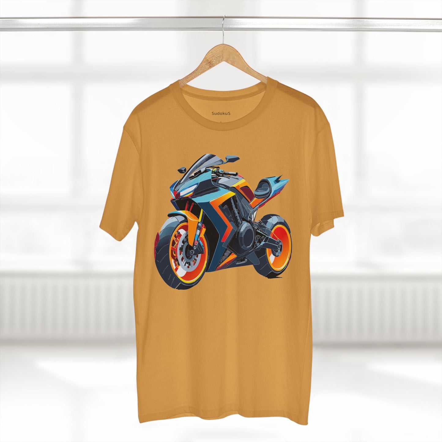 Moto Bike Graphic Unisex 100 Cotton Staple Tee 26