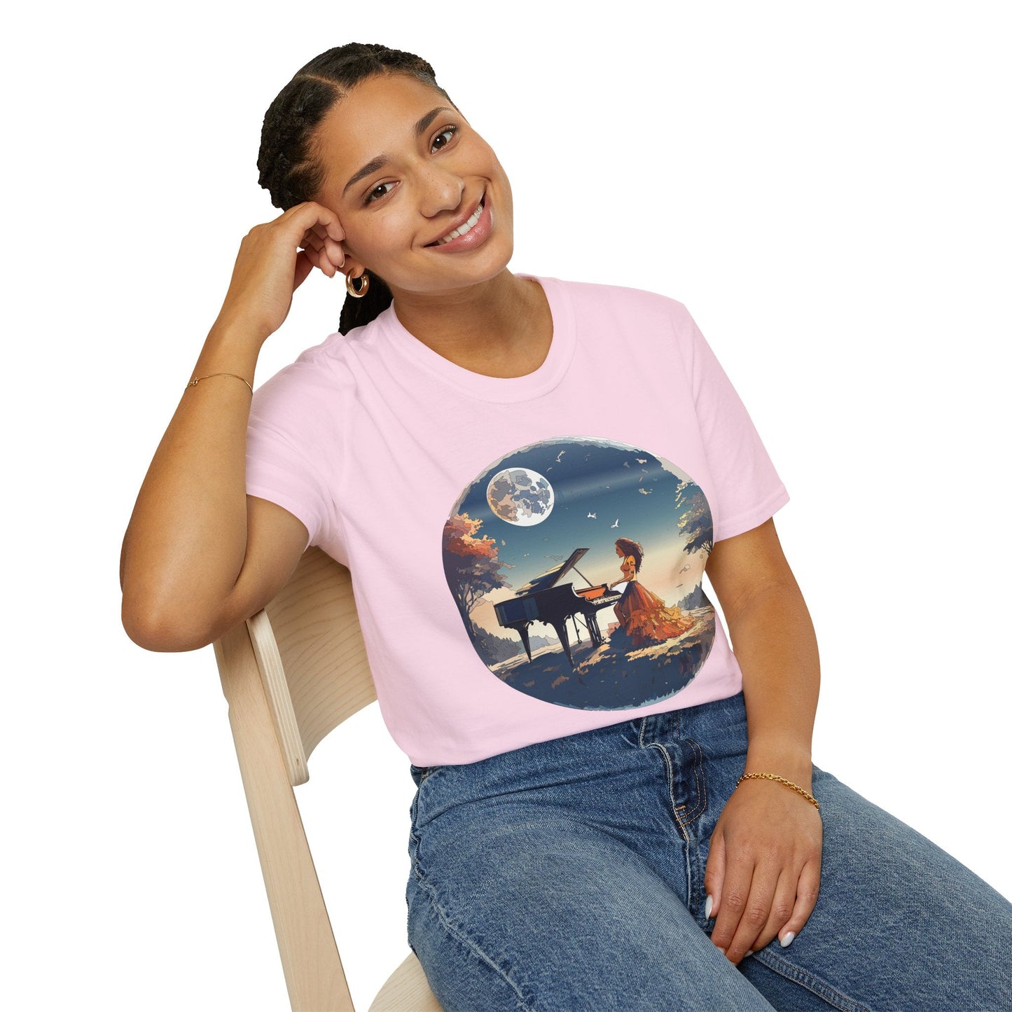 Womens Graphic T Shirt Art Design Gildan Softstyle Tee 100 Percent Ring Spun Cotton Unisex