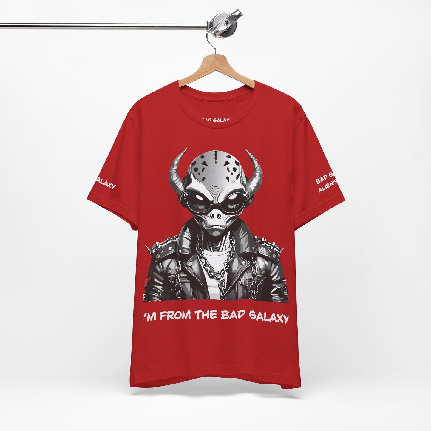 Alien Tee Shirt From Bad Galaxy 100 Percent Cotton Eco Friendly Ink Printed In USA