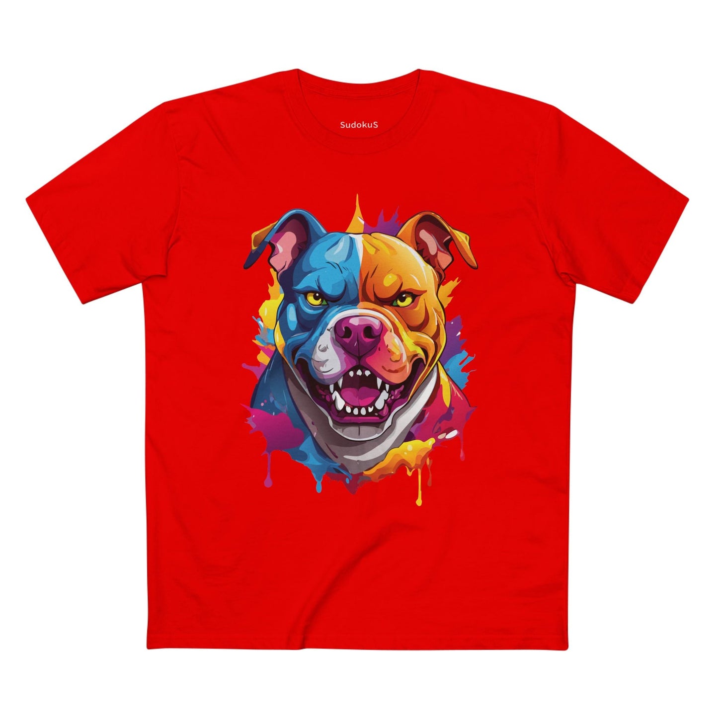 Dog Graphic Unisex 100 Cotton Staple Tee with Animal Design Artwork 37