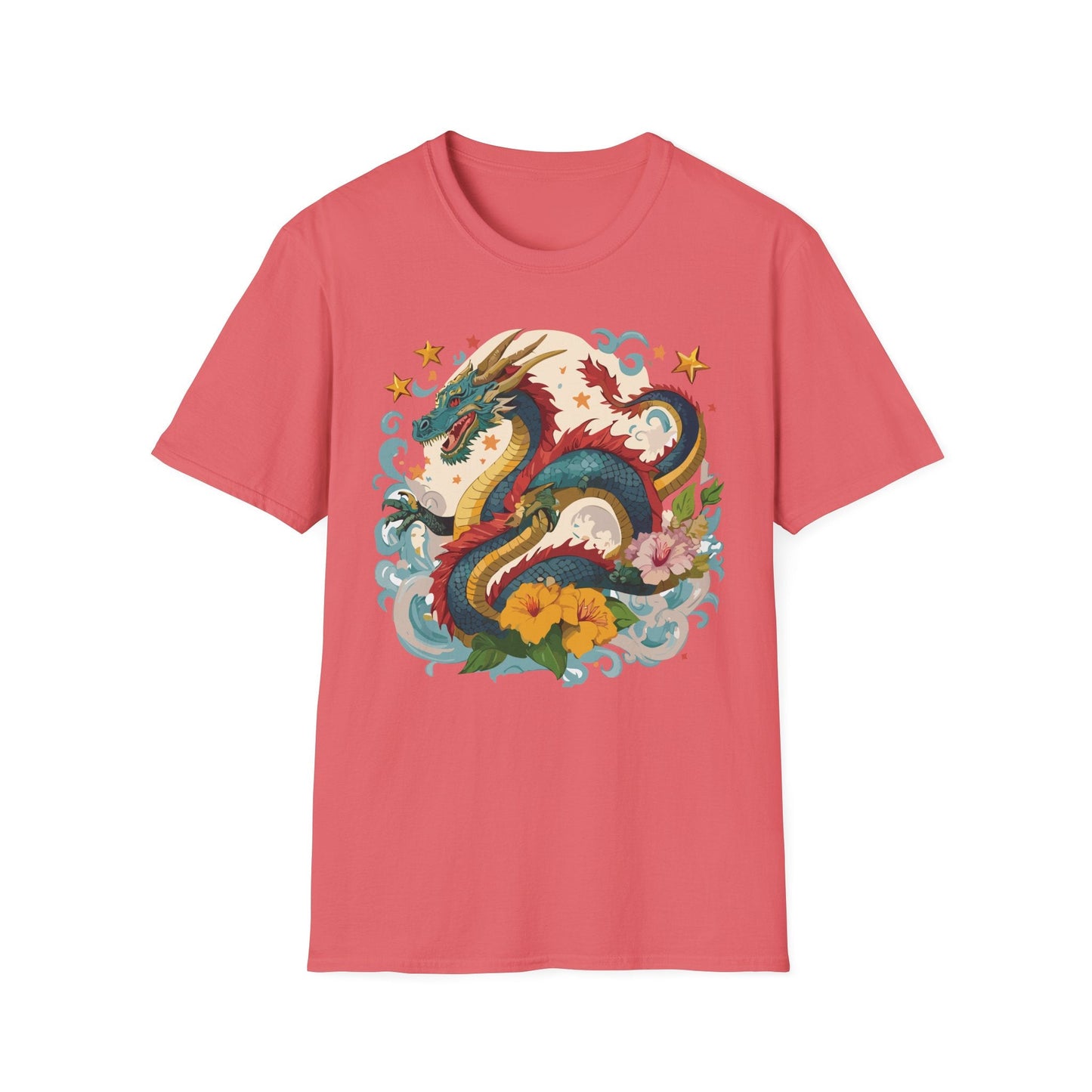 Dragon Graphic Unisex 100 Cotton Tee with Animal Artwork Design 21
