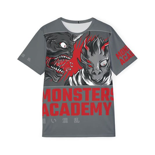 48-Be Fun Graphic T-Shirt, Art Design Poly Shirt, All Over Print Graphic Tee, Monsters T-Shirt, Cartoon Tees