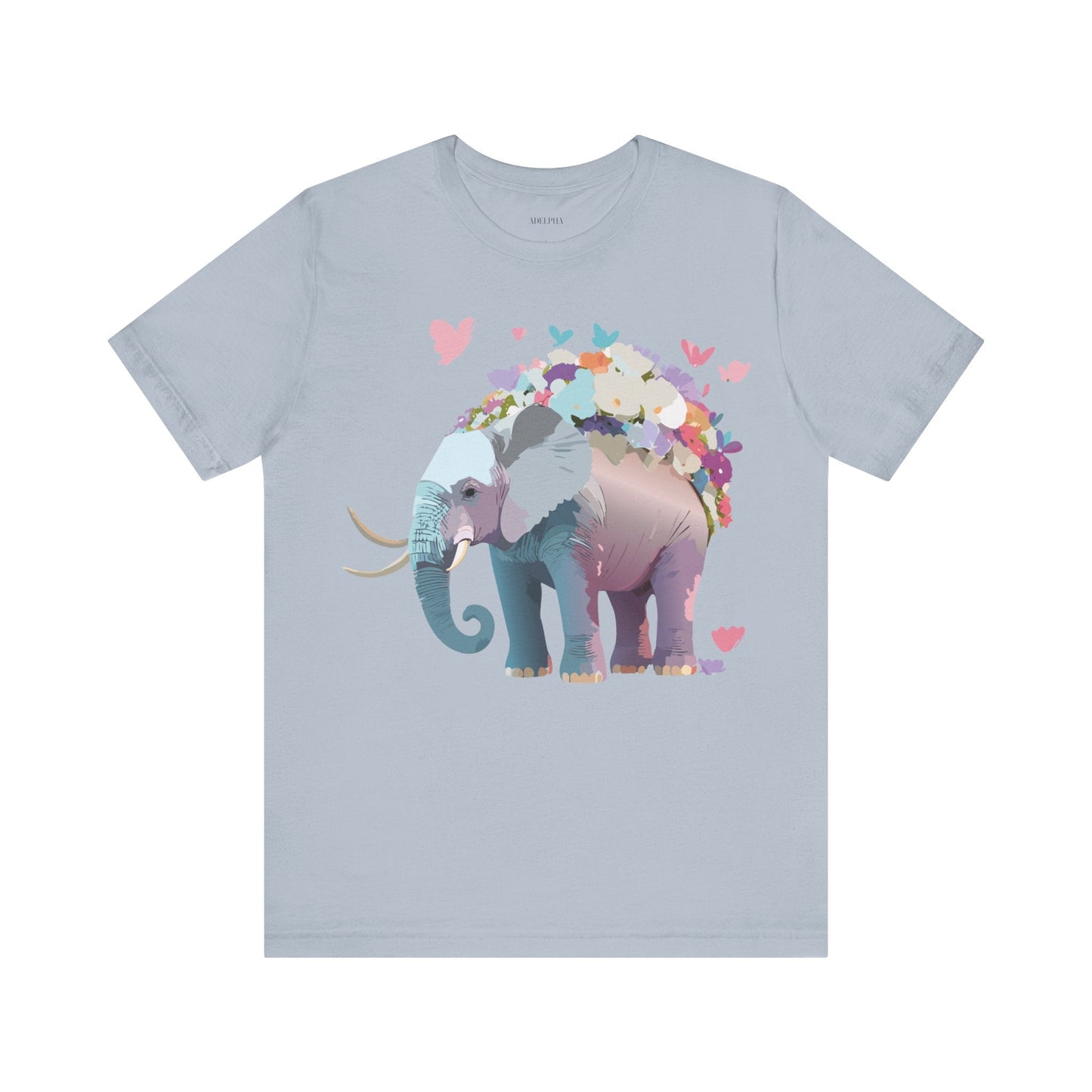 Elephant Graphic T Shirt Unisex Vintage Inspired Artwork By Adelpha Short Sleeve Tee