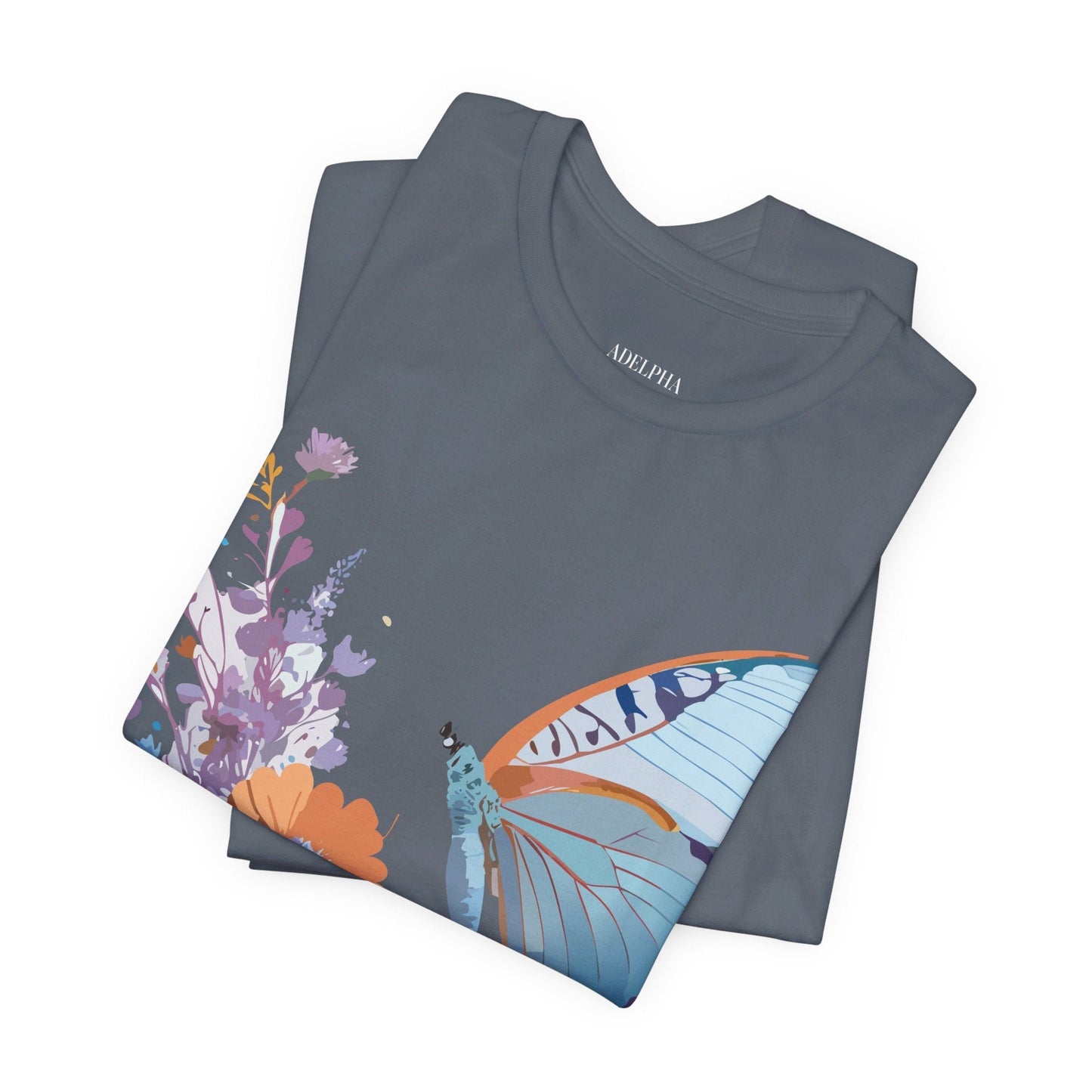 Butterfly Graphic Tee Unisex Jersey Short Sleeve Vintage Inspired Adelpha Art