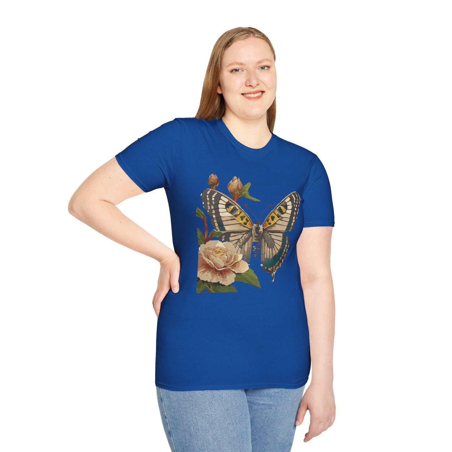 Butterfly Shirt Unisex T Shirt Monarch Butterfly Gildan Softstyle 64000 Cotton Tee