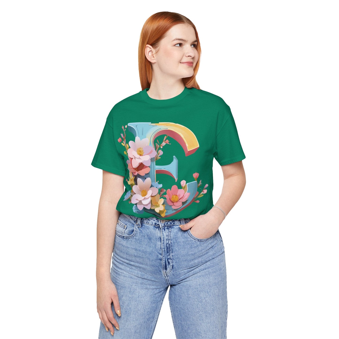 Letter E Shirt Unisex Graphic Tee By Adelpha Vintage Inspired Short Sleeve Casual