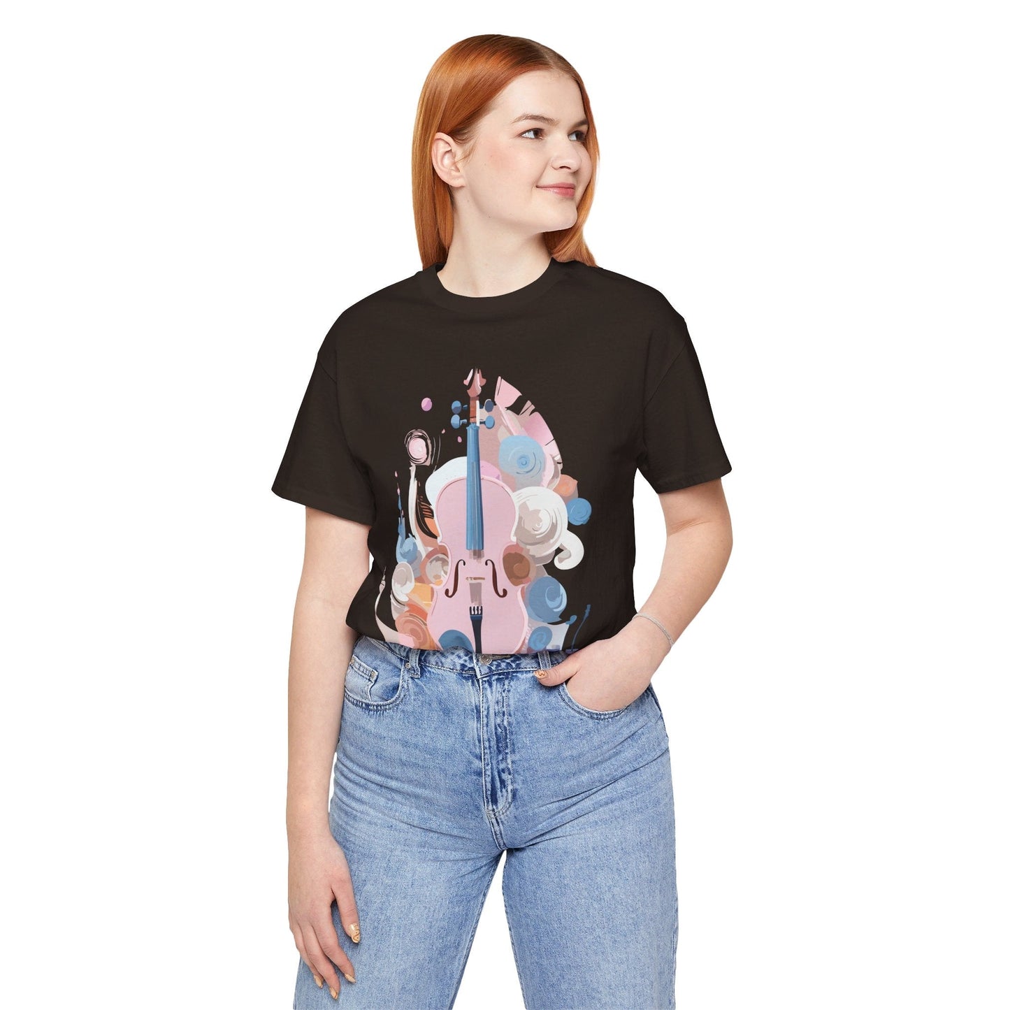 Music T Shirt Unisex Graphic Tee Vintage Inspired Artwork By Adelpha Short Sleeve