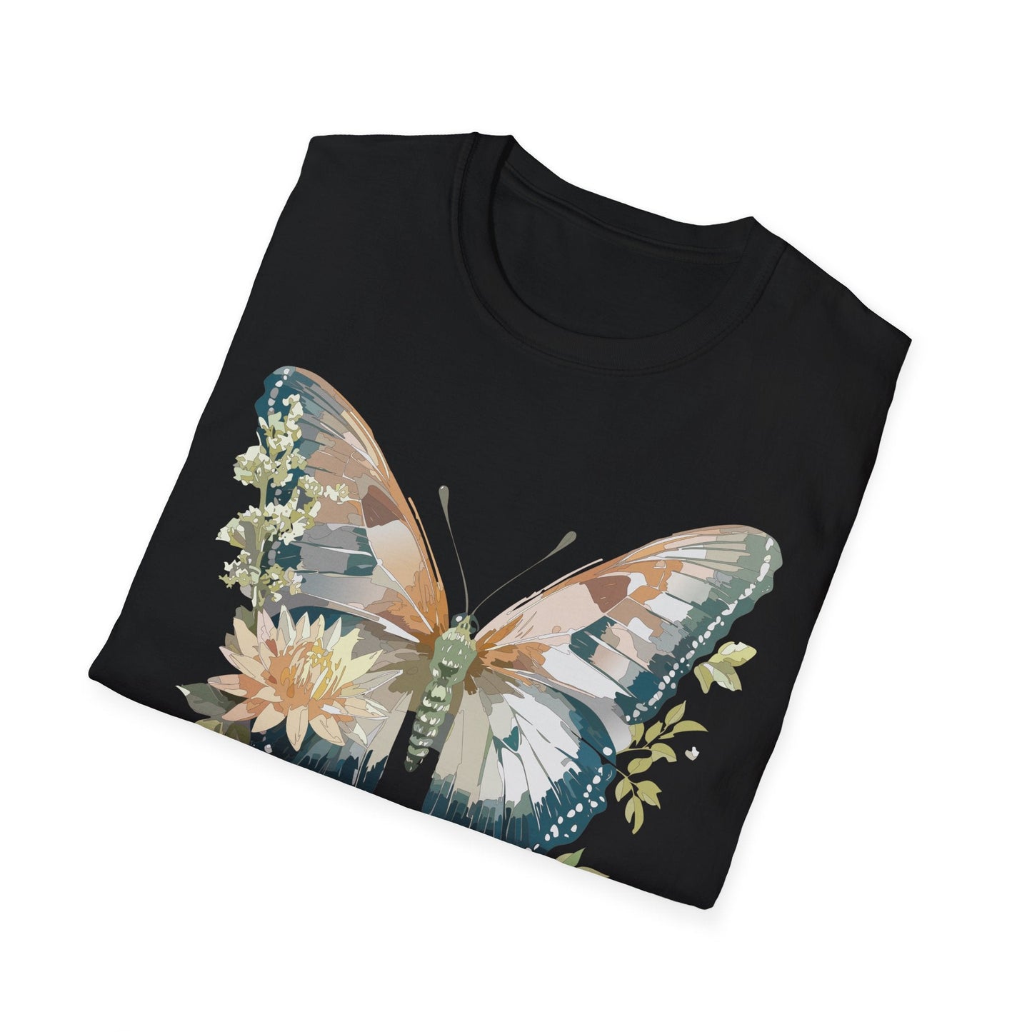 Unisex Butterfly Shirt Monarch Butterfly Tee Softstyle Gildan 64000 100 Cotton Breathable