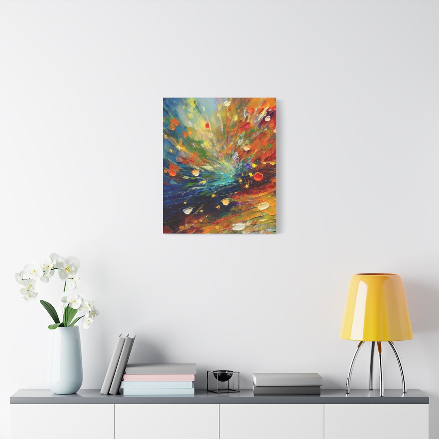 Abstract Oil Painting Print Canvas 20x24,20x30,24x30 24x32,24x36,30x40 32x48,36x48,40x60 Pine-Wood Inner Frame ABS-121