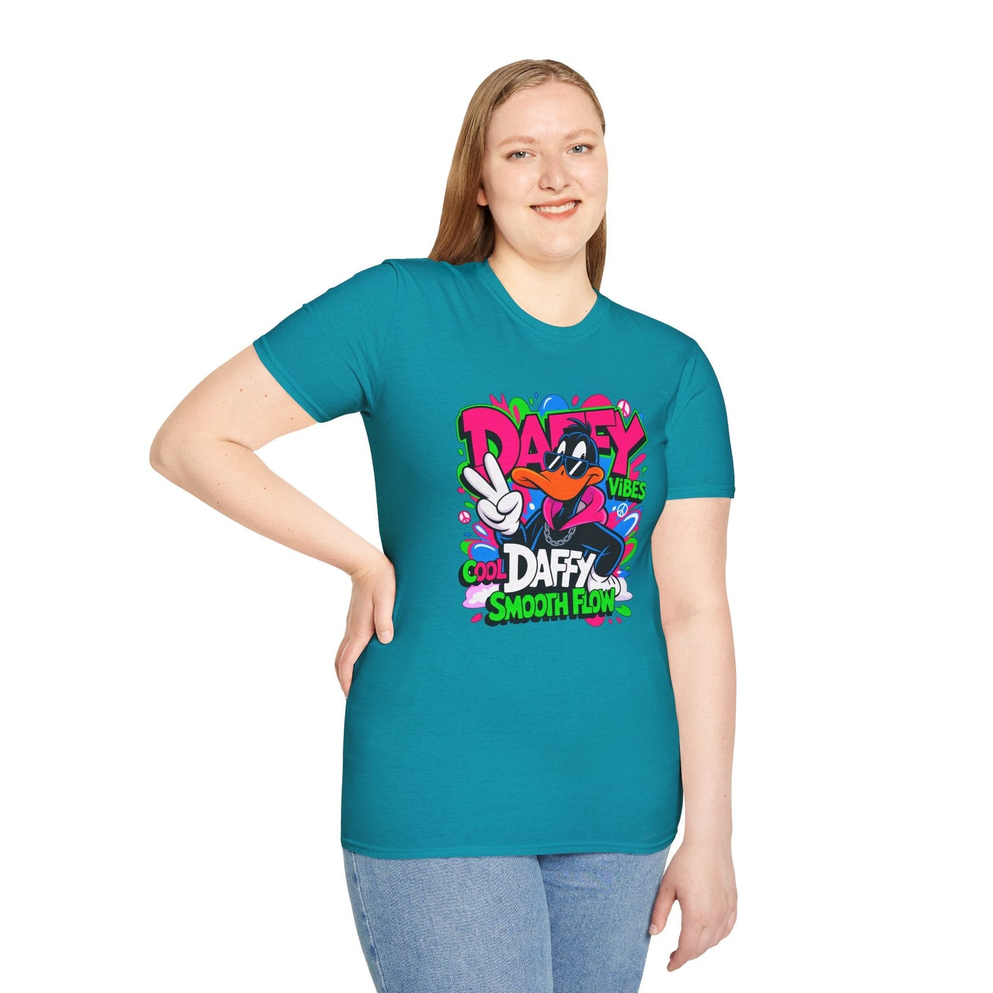 Unisex Cartoon T Shirt With Funny Animals Design Animation Tee Made From Softstyle Cotton