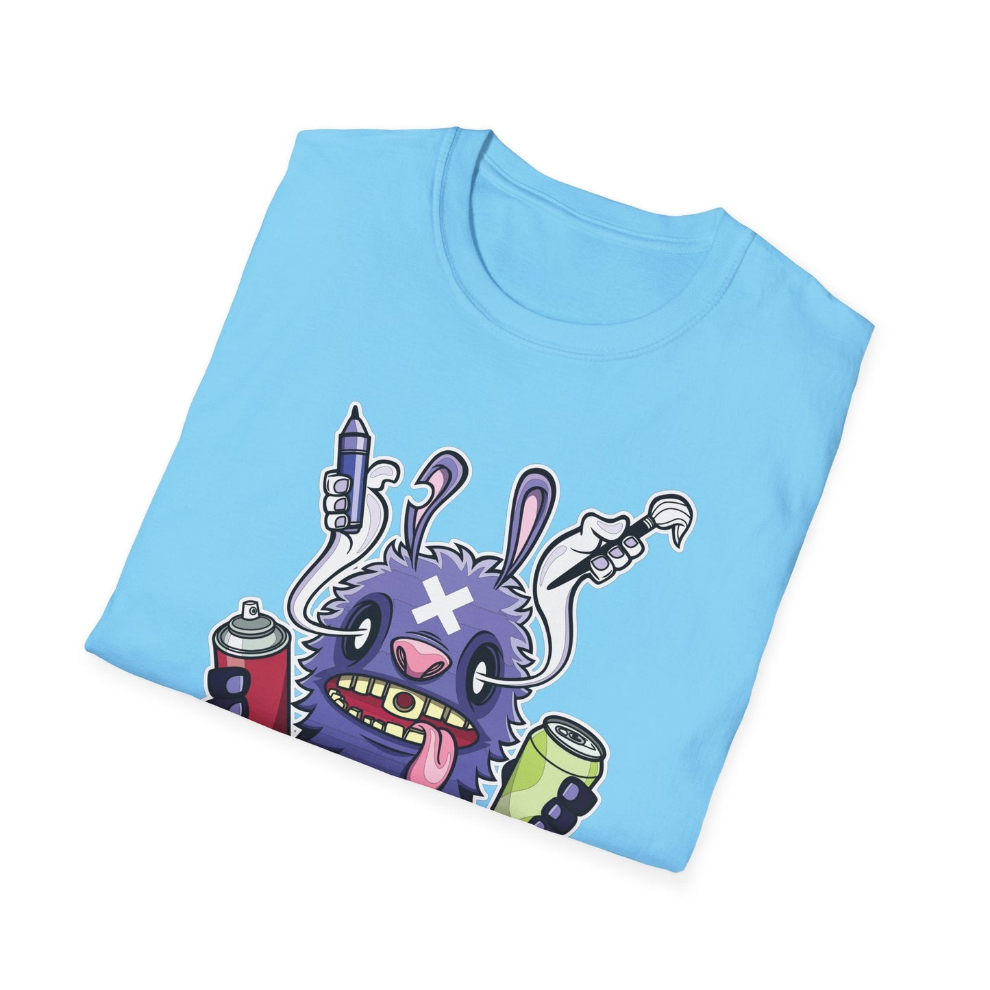 Cartoon T Shirt Animation T Shirt Funny Tee Shirt Unisex Softstyle Gildan 64000 Art Design