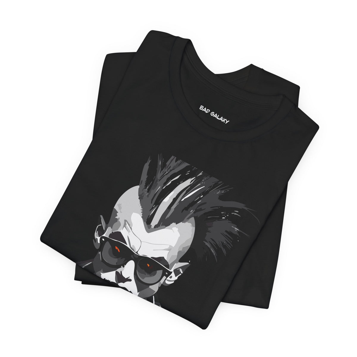 Punk Rock Graphic Unisex Cotton Bella+Canvas Tee with Art Design b33