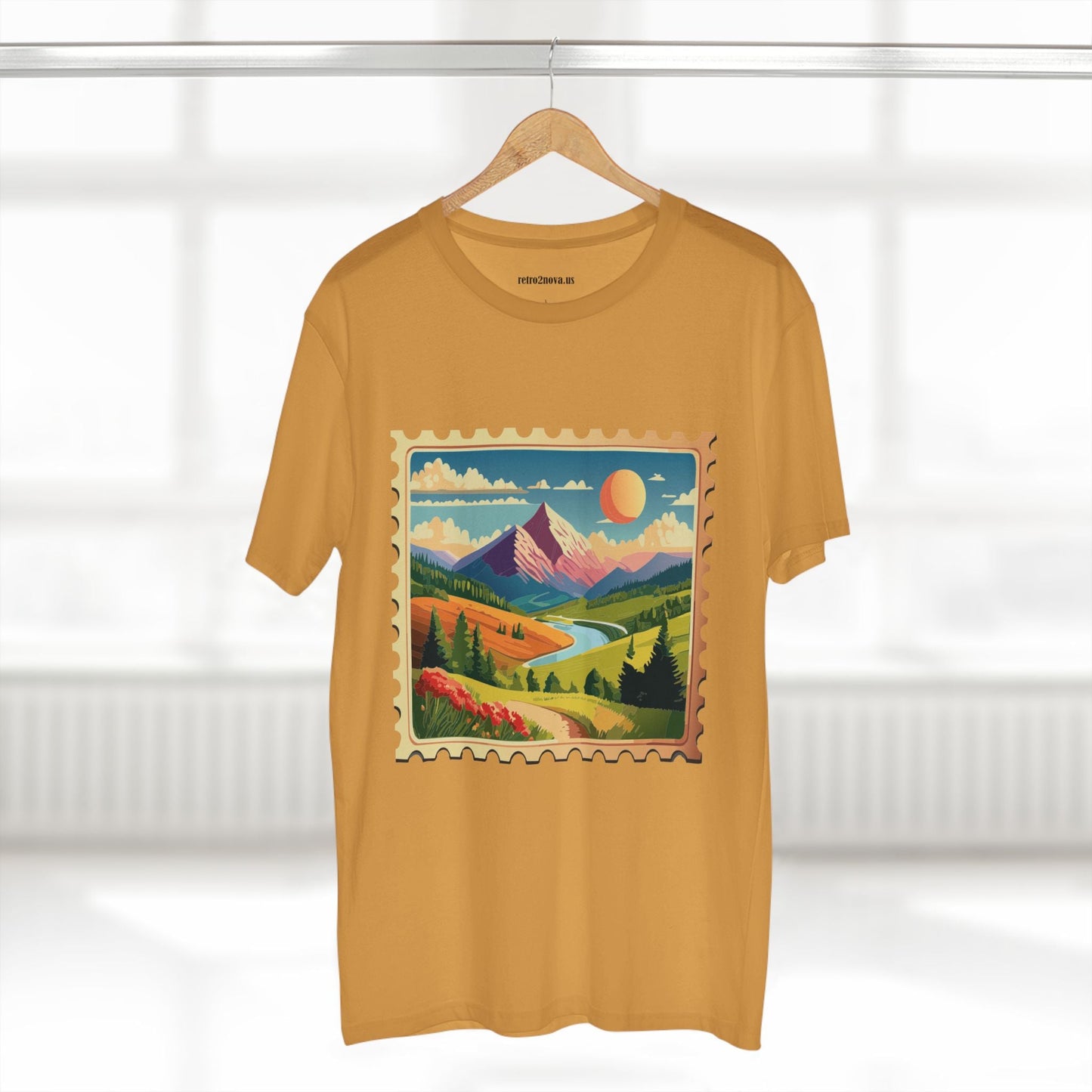 Stamp Shirt Postage Stamp Shirt PS36 Unisex Premium Cotton Tee With Original Art Design Retro2Nova