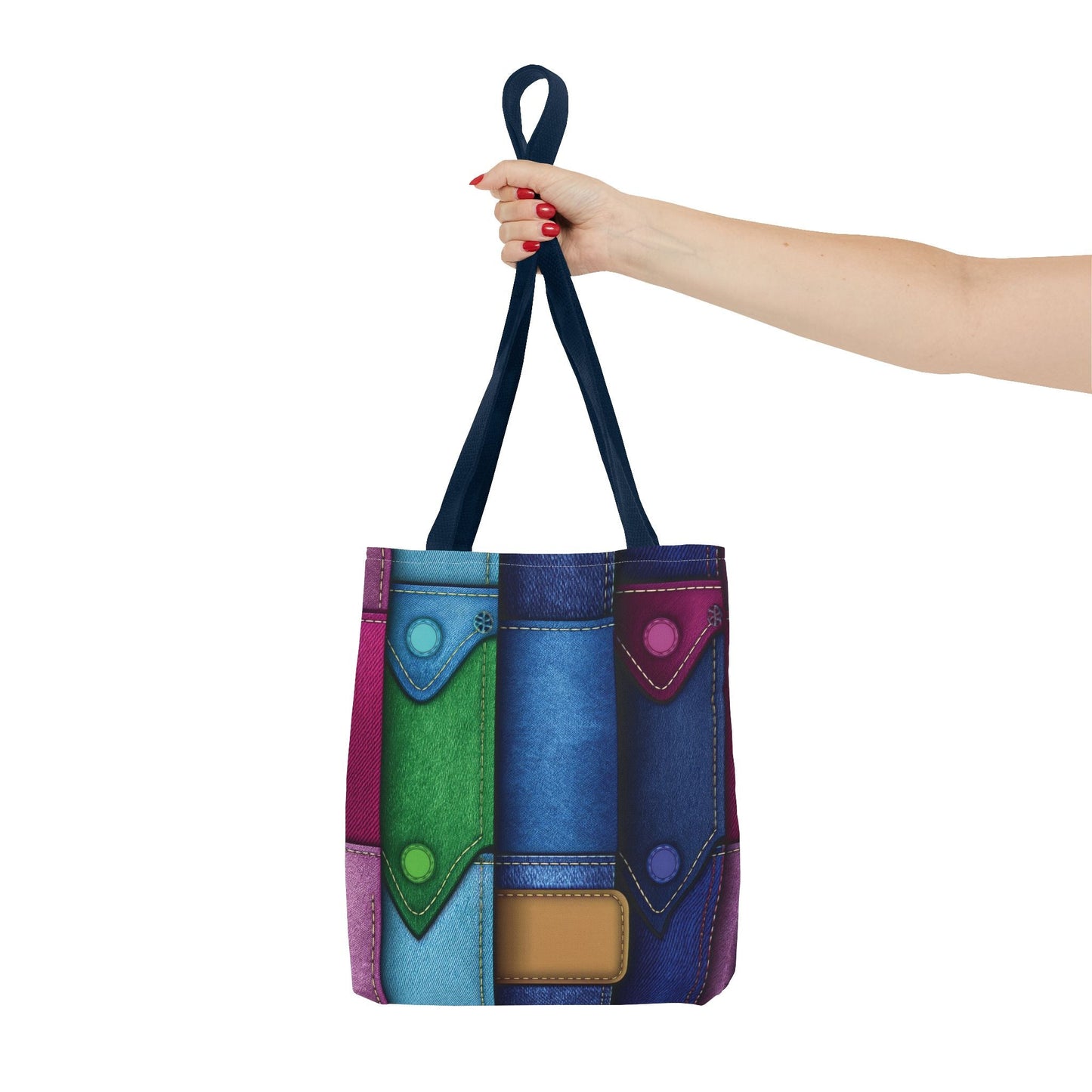 Denim Canvas Bag, Tote Bag Denim Printify