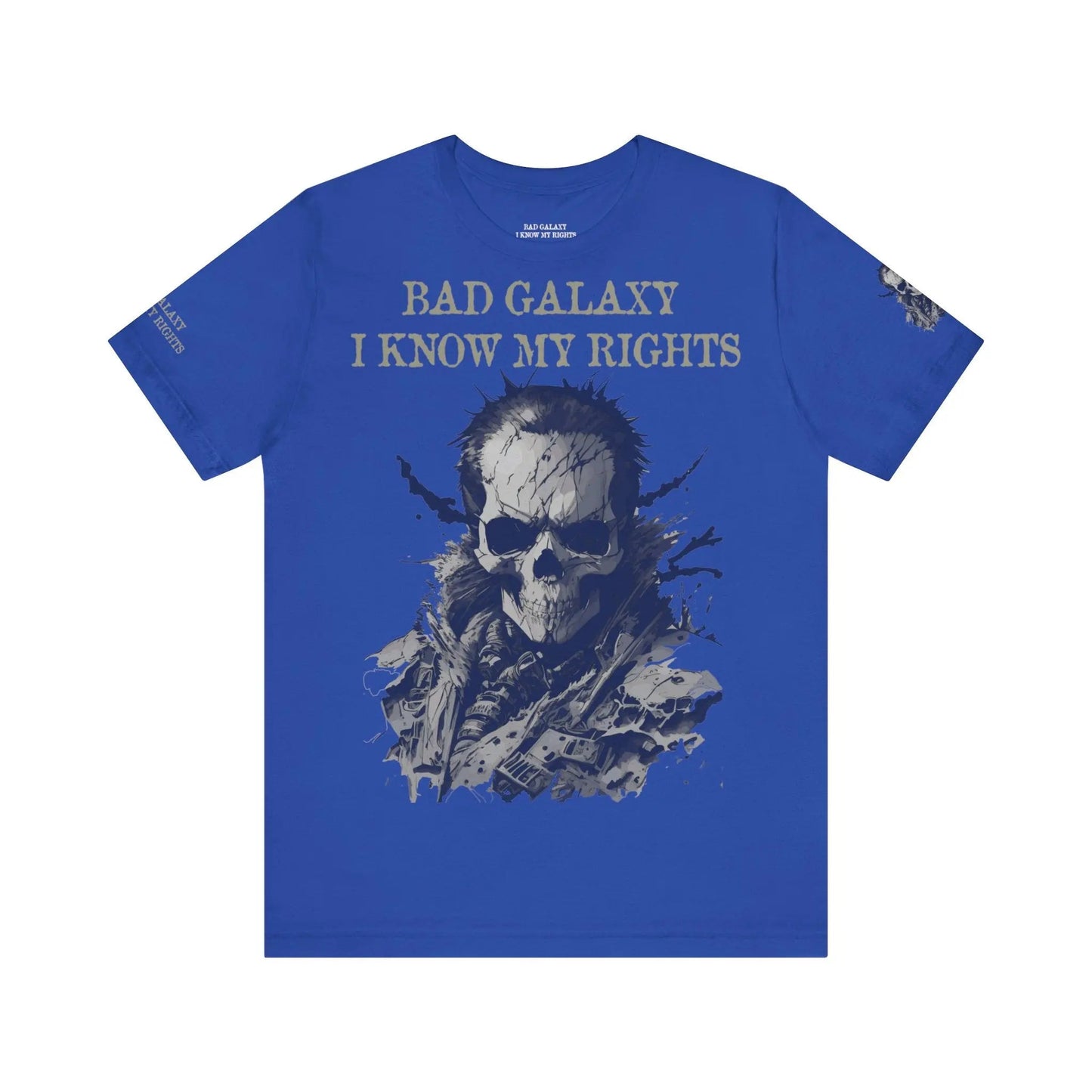 Bad Galaxy Skull T Shirt Made In USA 100 Percent Cotton Eco Friendly Inks Durable Stitching
