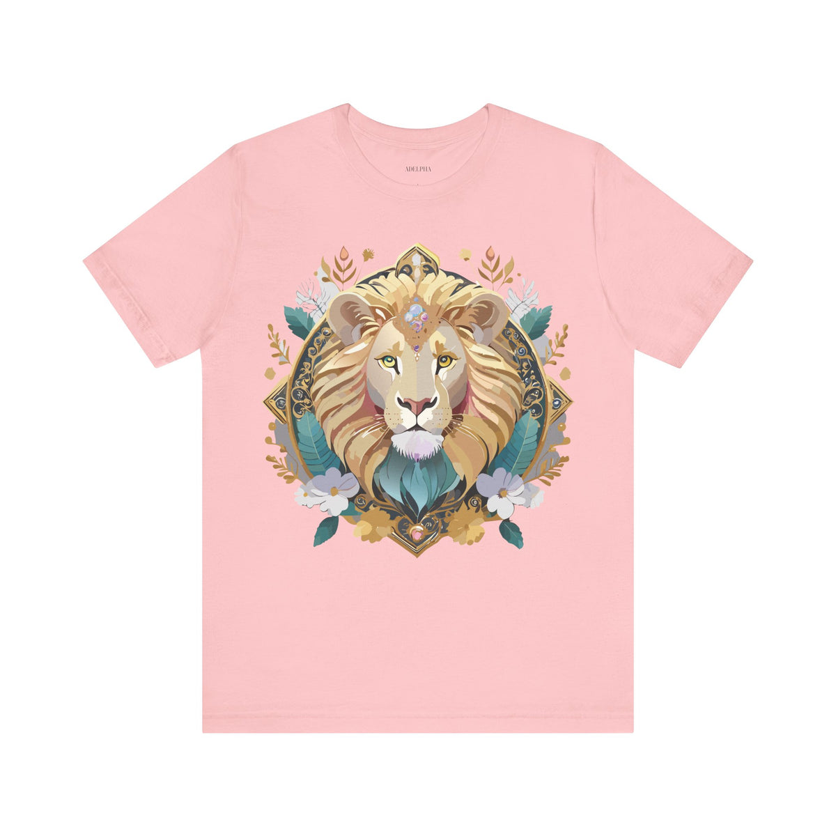 Medallion Graphic Unisex Cotton Bella+Canvas Tee with Art Design d36