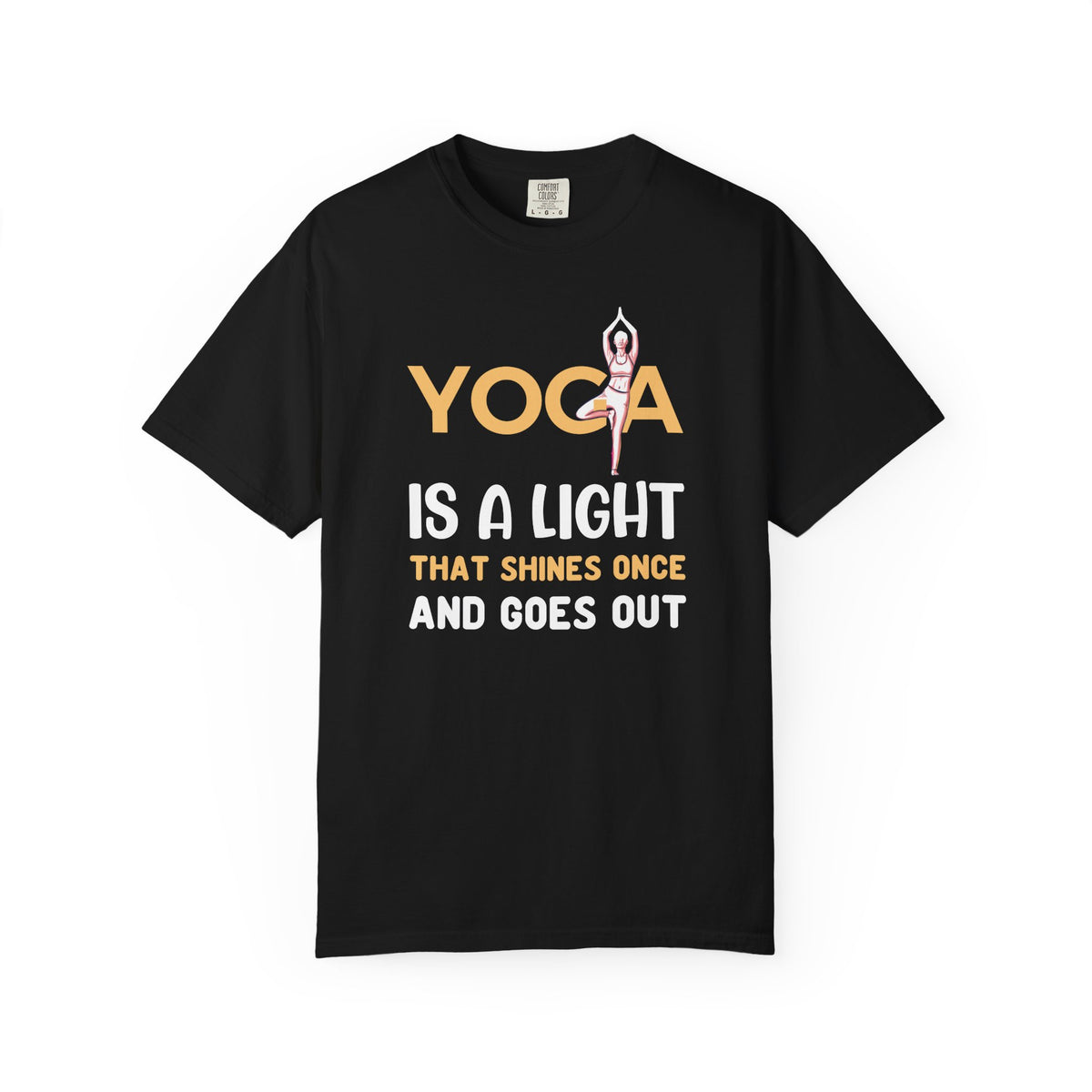Yoga Lovers Unisex Comfort Colors Garment-Dyed Heavyweight 100 Cotton Art Design T-Shirt w1