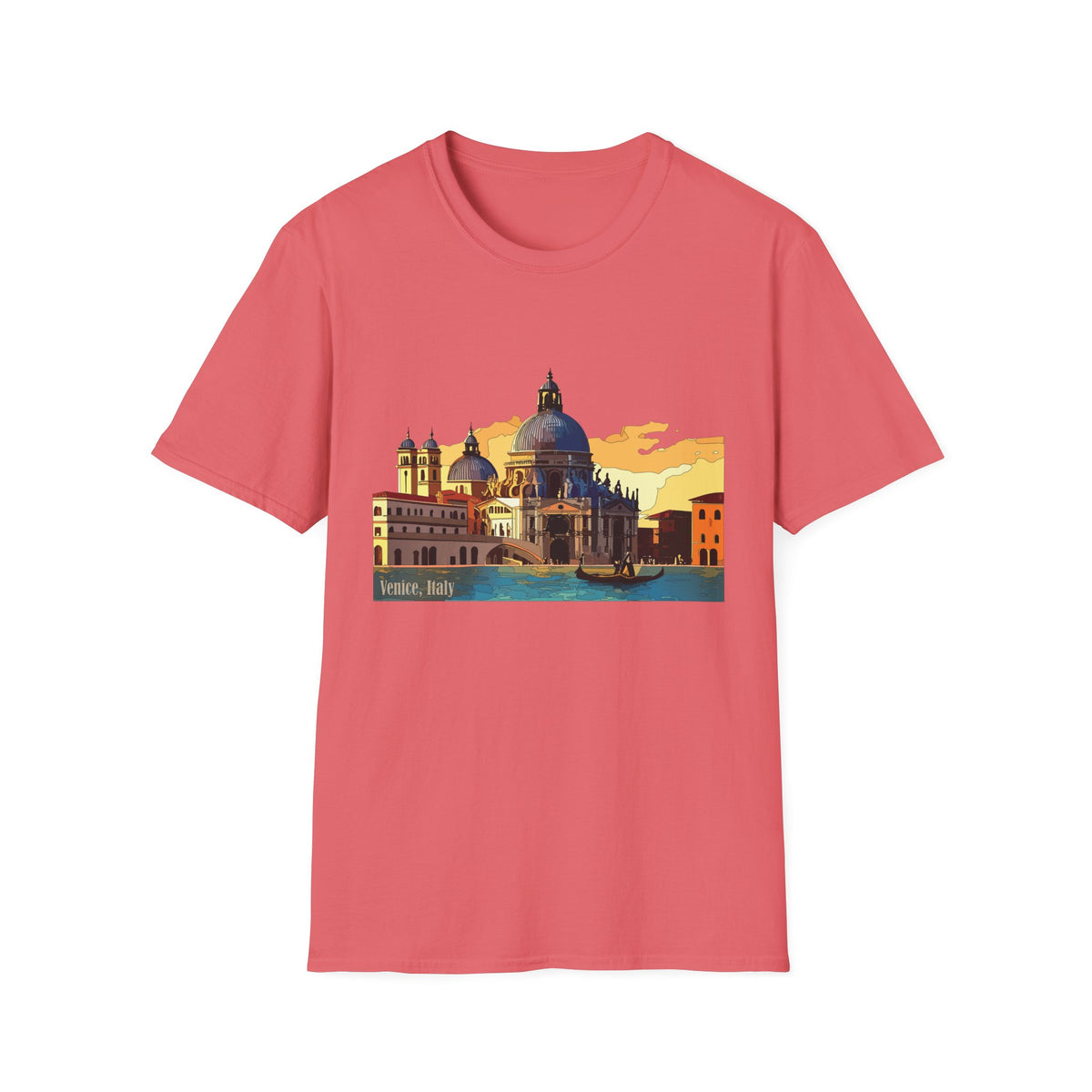 Venice Sunset Basilica T-Shirt | Italian Cityscape Tee
