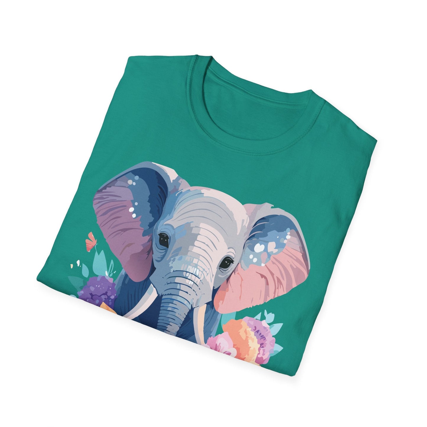 Elephant Graphic T Shirt Unisex Softstyle 64000 Cotton Animals T Shirt For Adults Premium