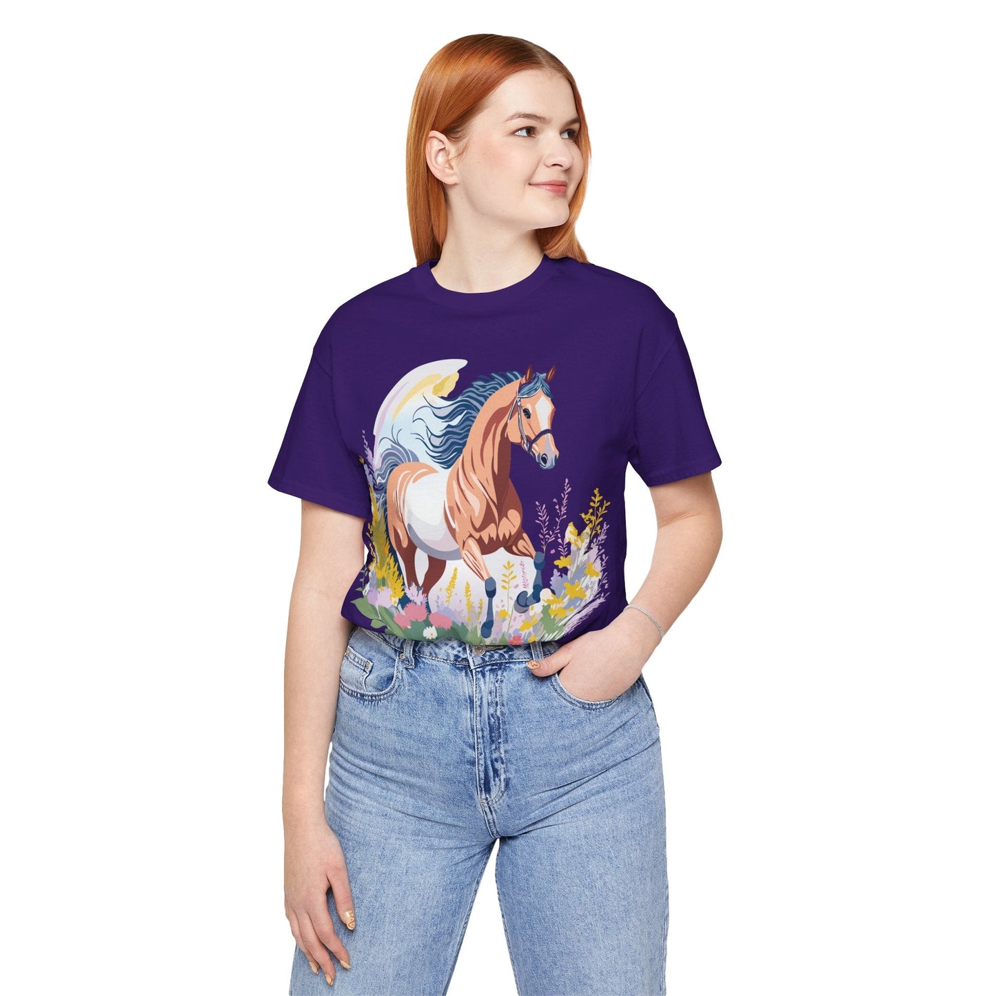 Horse Graphic Unisex 100 Cotton Vintage Animal Art T-Shirt 4