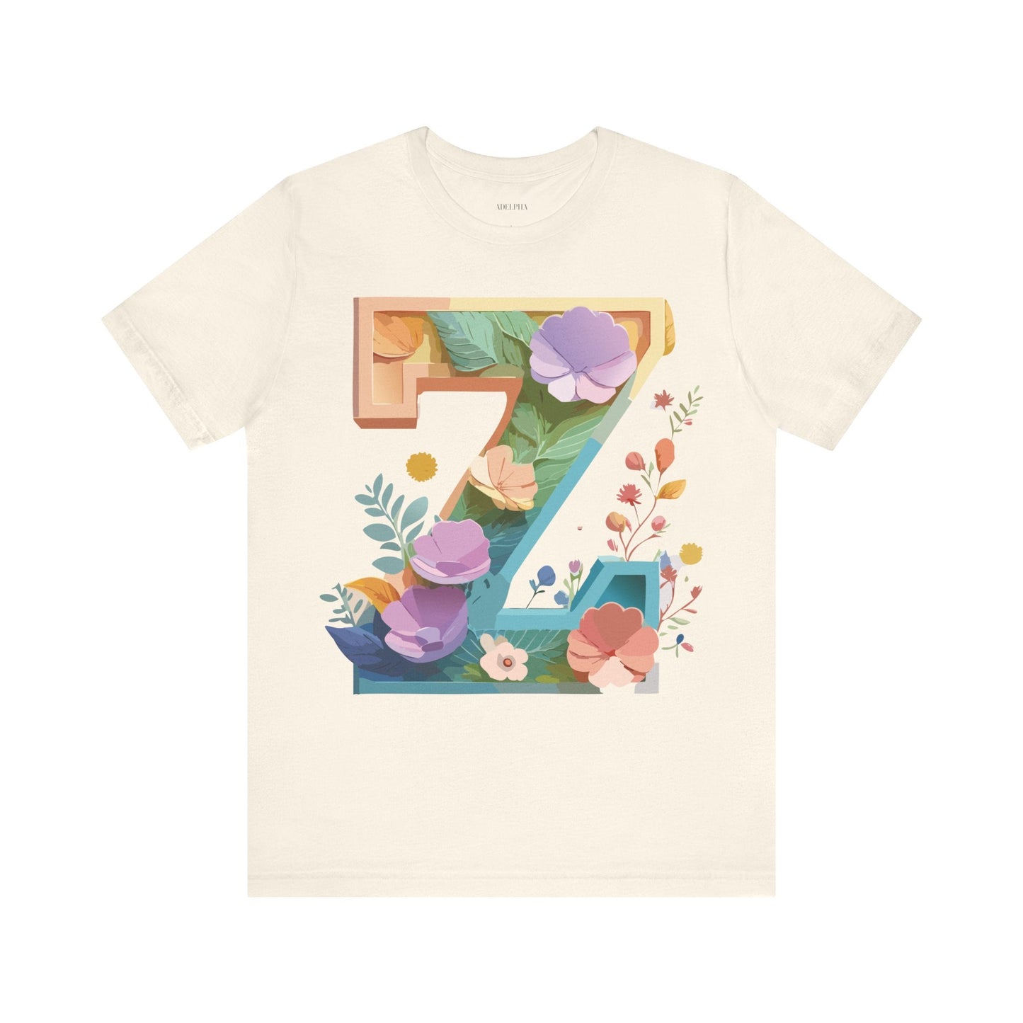 Unisex Letter Z Graphic Tee Premium by Adelpha Vintage Inspired Art Short Sleeve Shirt