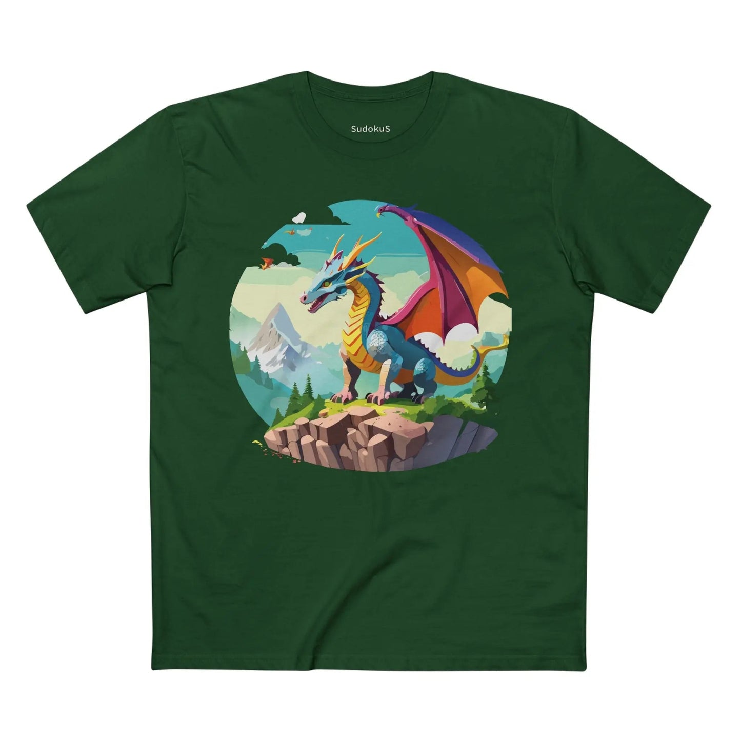 Dragon Graphic Unisex 100 Cotton Staple Tee 32