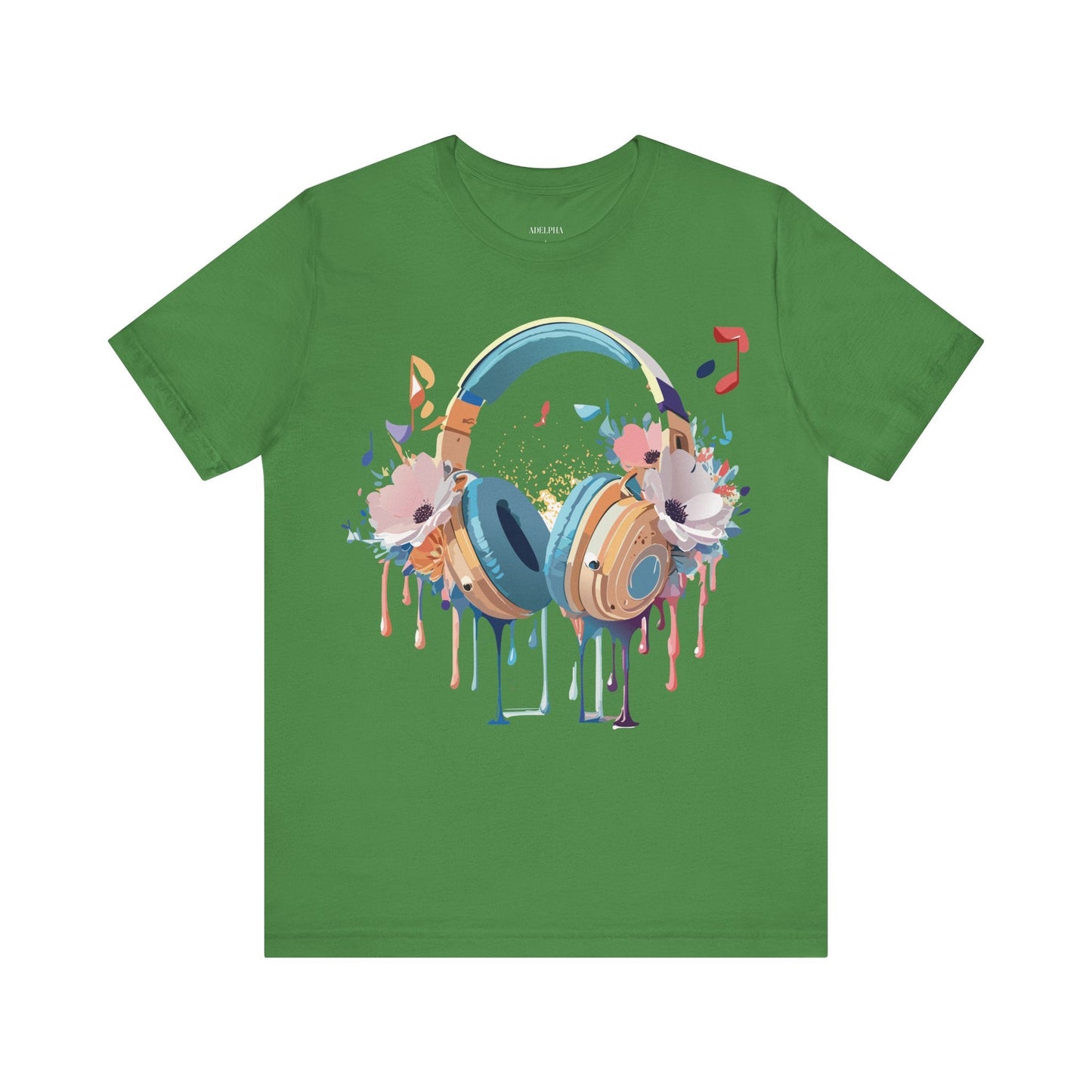 Music Graphic Unisex 100 Cotton Vintage Art with Musical Elements Tee 102