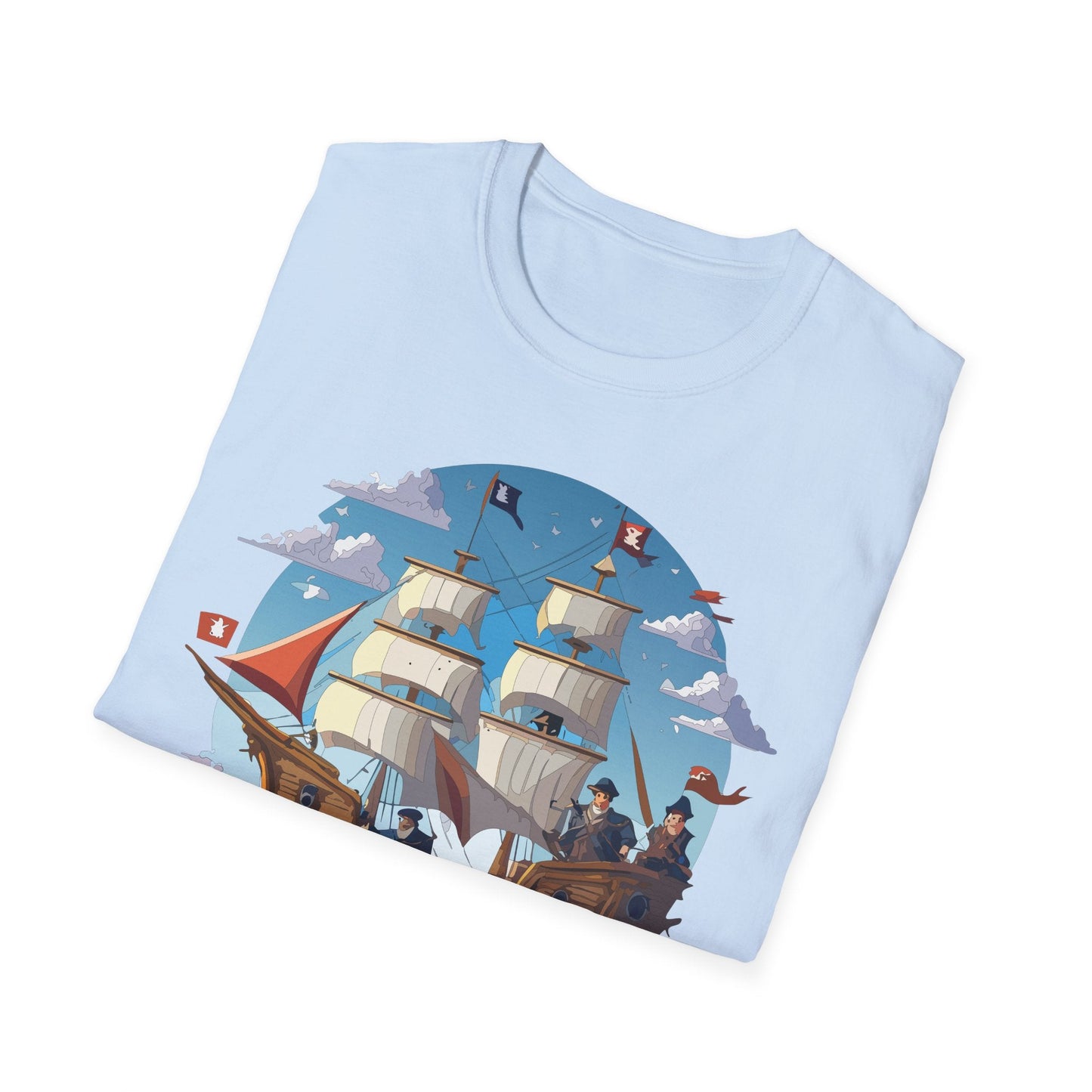 Ship T Shirts Frigate Vessel Tee Unisex Gildan Softstyle 64000 100 Percent Cotton