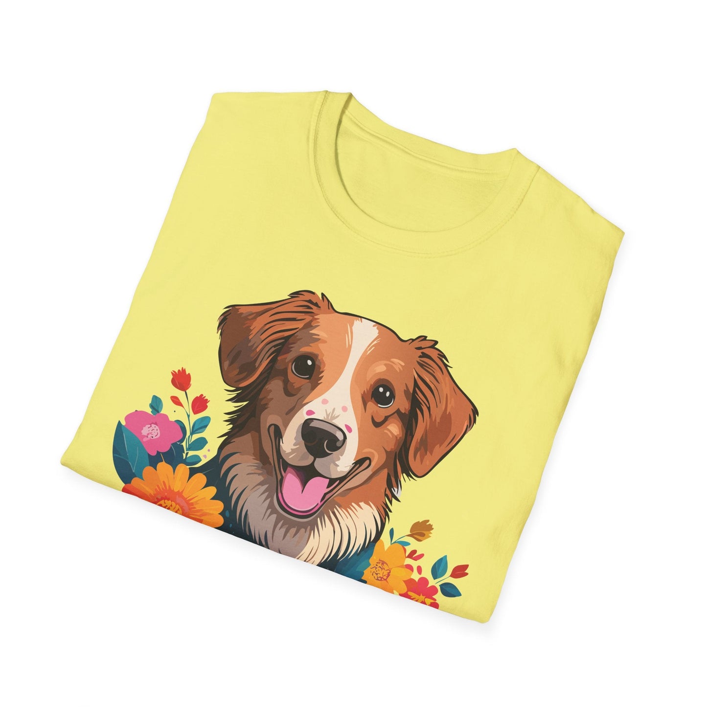 Dog Shirt Unisex Animal Tee Short Sleeve Gildan Softstyle 64000 Cotton Tee