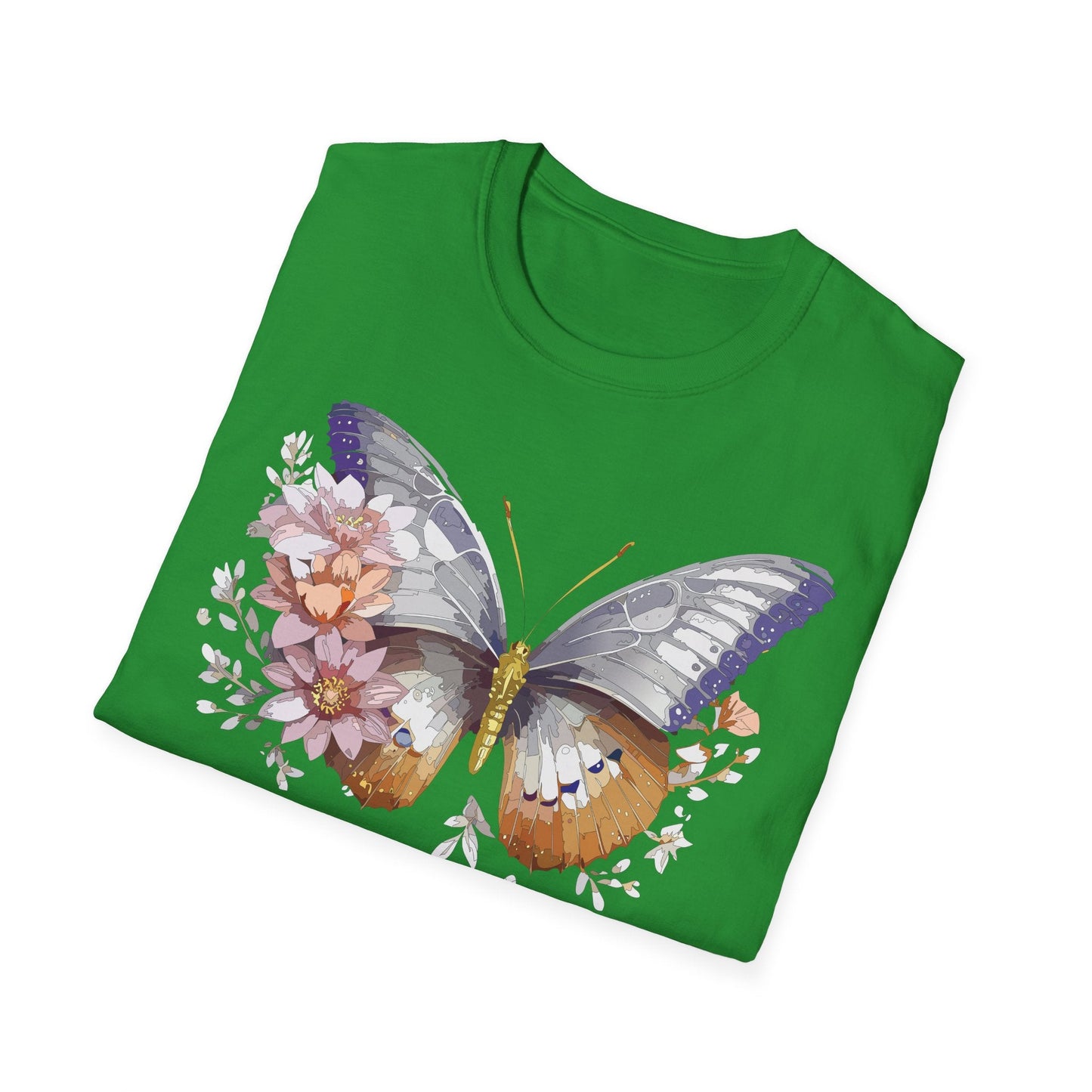 Butterfly Shirt Unisex T Shirt 100 Percent Ring Spun Cotton Gildan Softstyle Tee