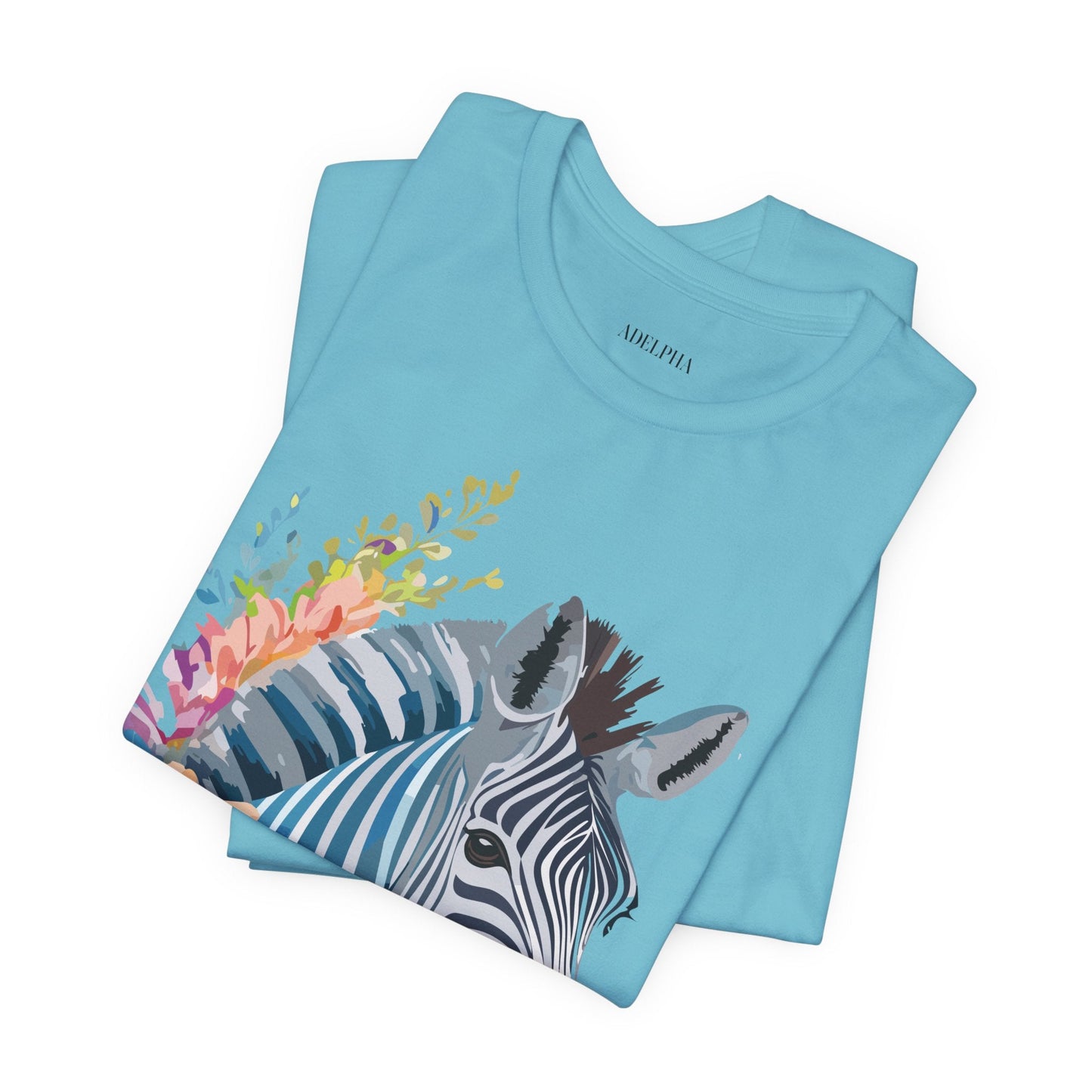 Zebra Graphic Unisex 100 Cotton Vintage Animal Art T-Shirt 2