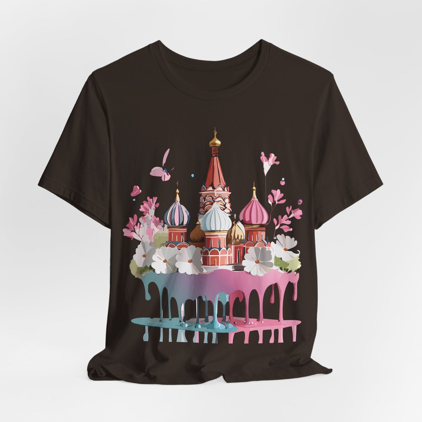 Unisex Moscow Tourist Shirt Graphic Tee By Adelpha Vintage Inspired Art For Everyday Wear