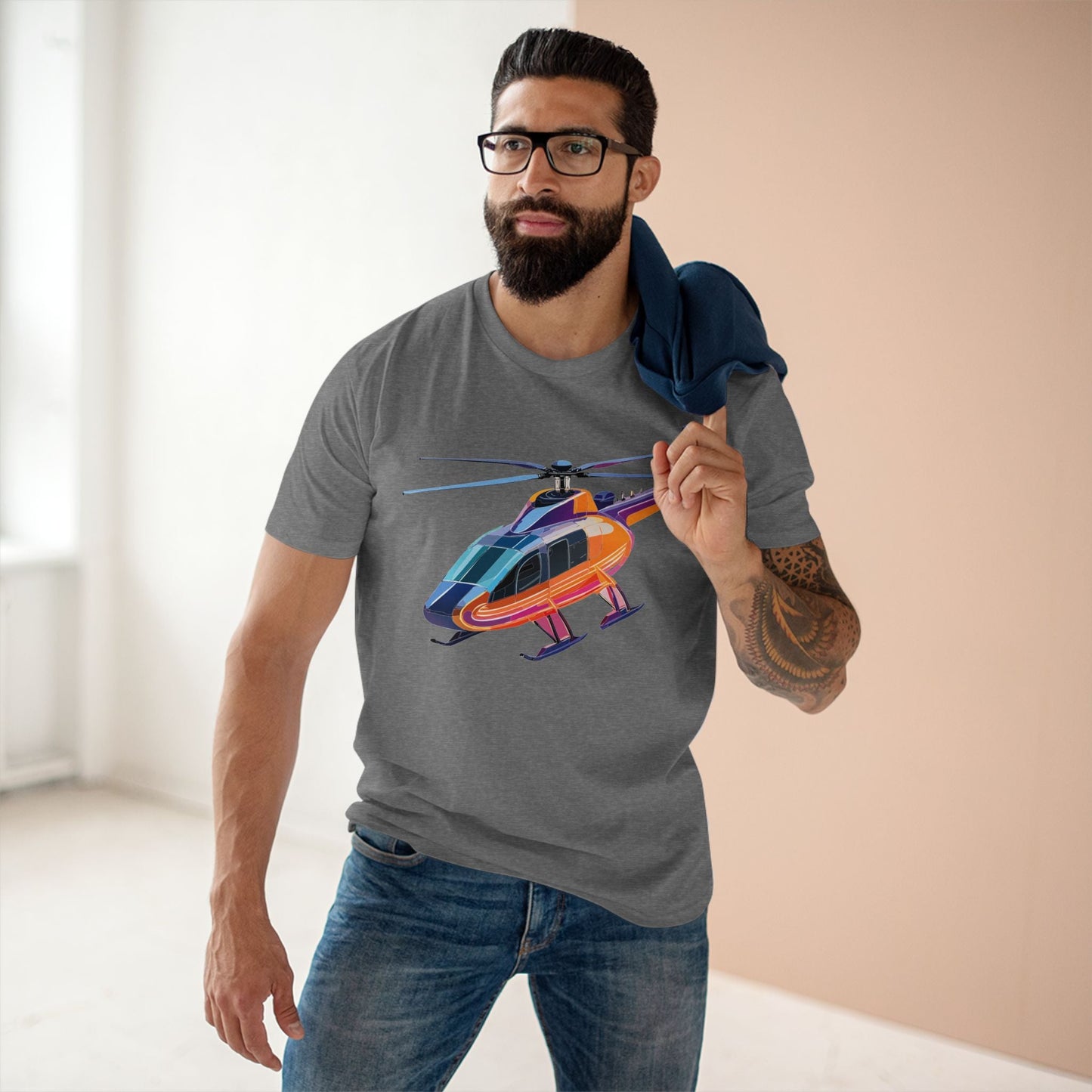 Chopper Graphic Unisex 100 Cotton Staple Tee 15