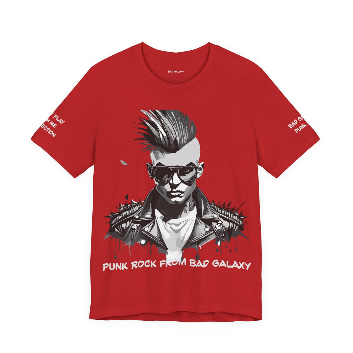 Punk Rock Graphic Unisex Cotton Bella+Canvas Tee with Art Design b23