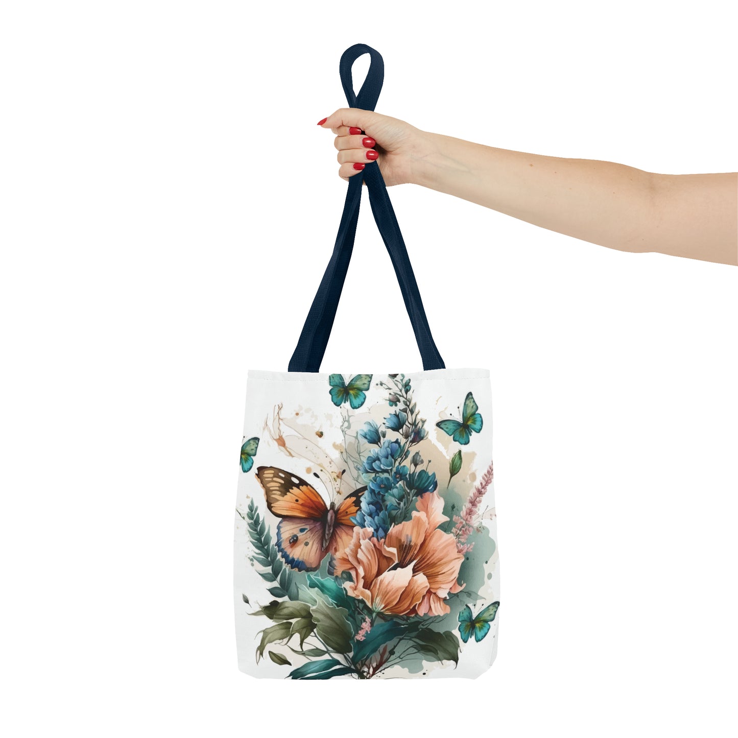 Canvas Bag with Butterfly Prints