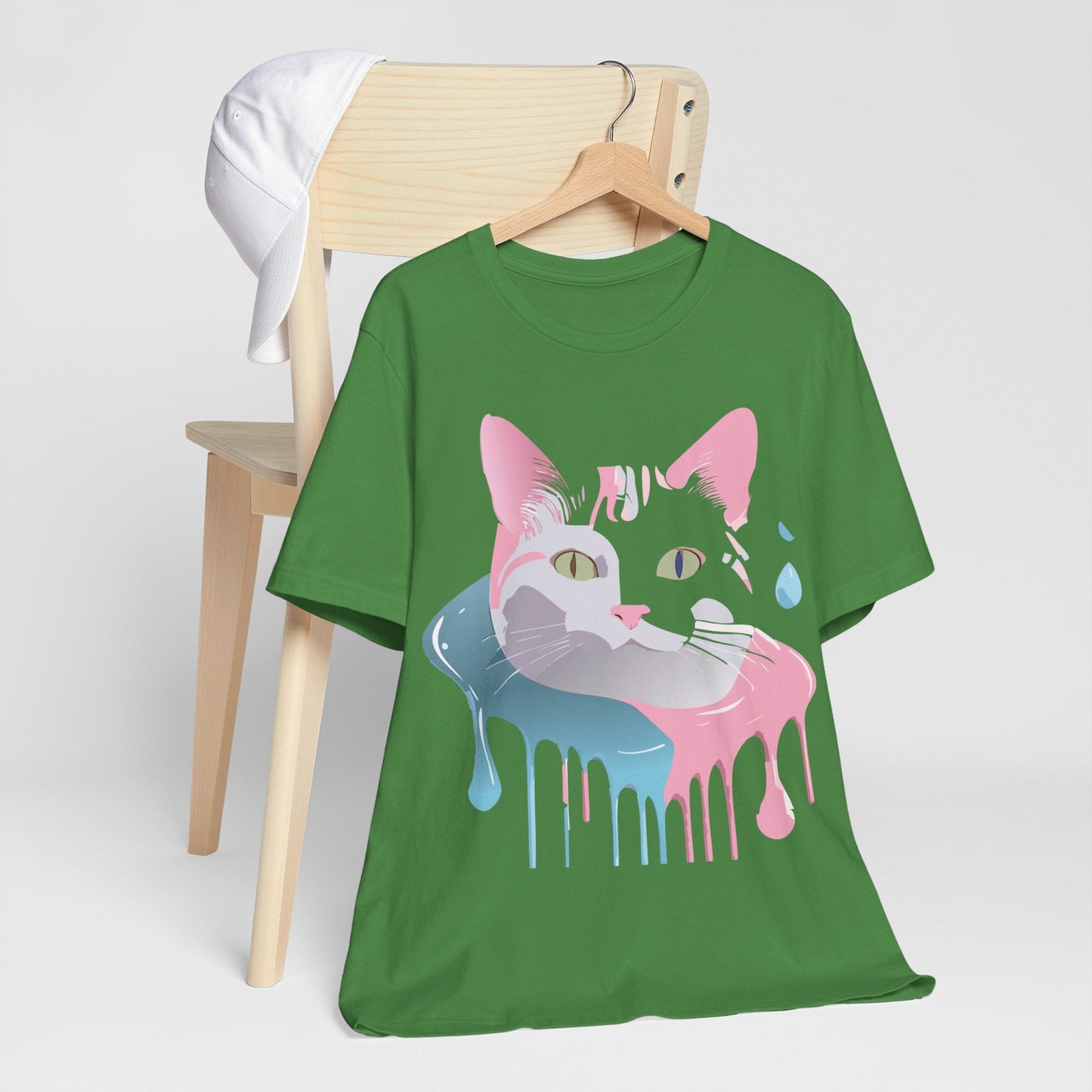Cat Graphic Tee Unisex Short Sleeve T Shirt Adelpha Vintage Inspired Design