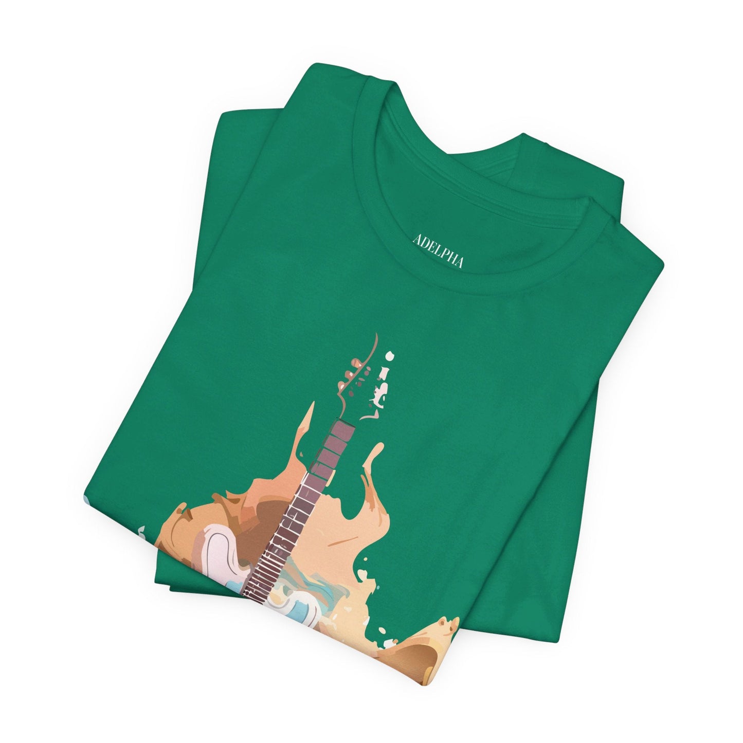 Music Graphic Unisex 100 Cotton Vintage Art with Musical Elements Tee 51