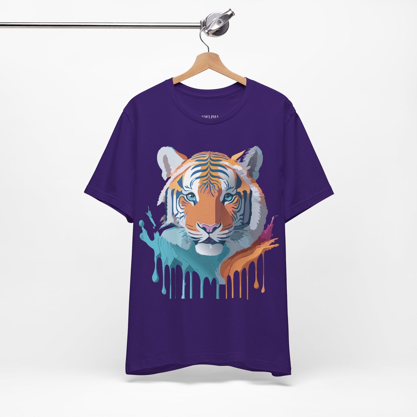 Tiger Graphic Tee Unisex Jersey Short Sleeve Vintage Inspired Artwork Adelpha Art Design