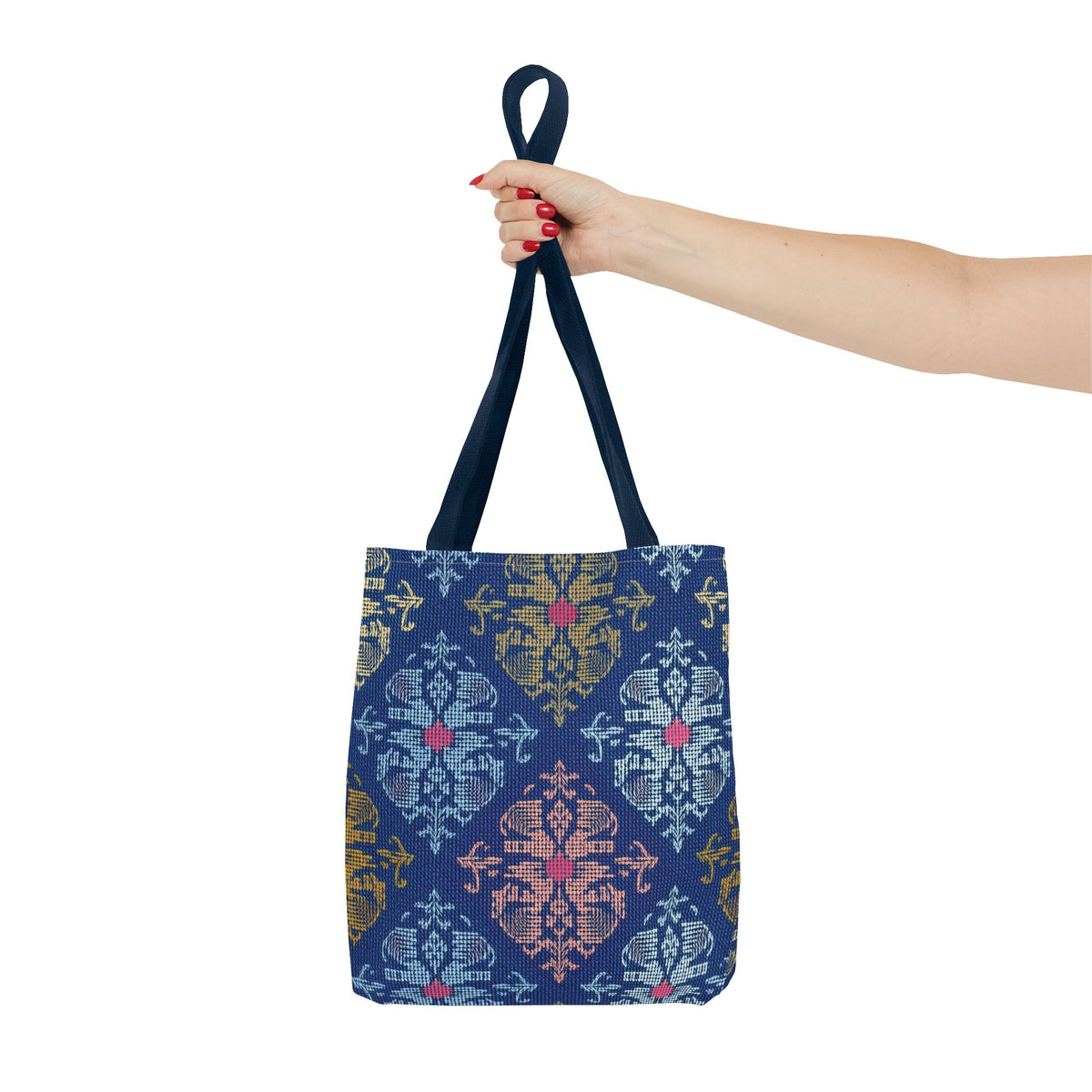 Denim Fabric Imitation Print Unisex Canvas Bag Poly Spun 3 Sizes Tote Bag 157