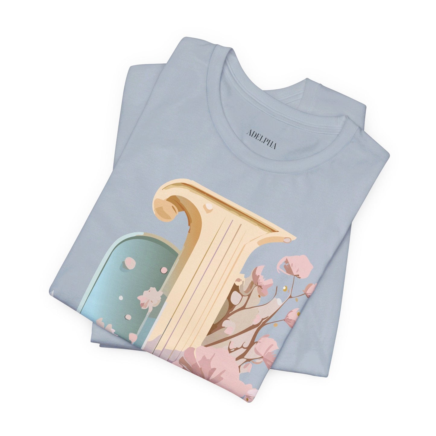 Letter J Shirt Unisex Graphic Tee Adelpha Vintage Inspired Artwork Design Short Sleeve