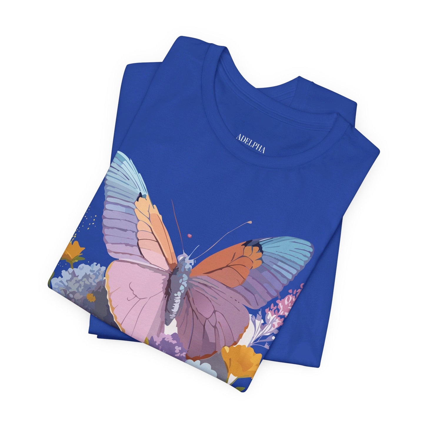 Butterfly Graphic Tee Unisex Short Sleeve Vintage Inspired Art Adelpha