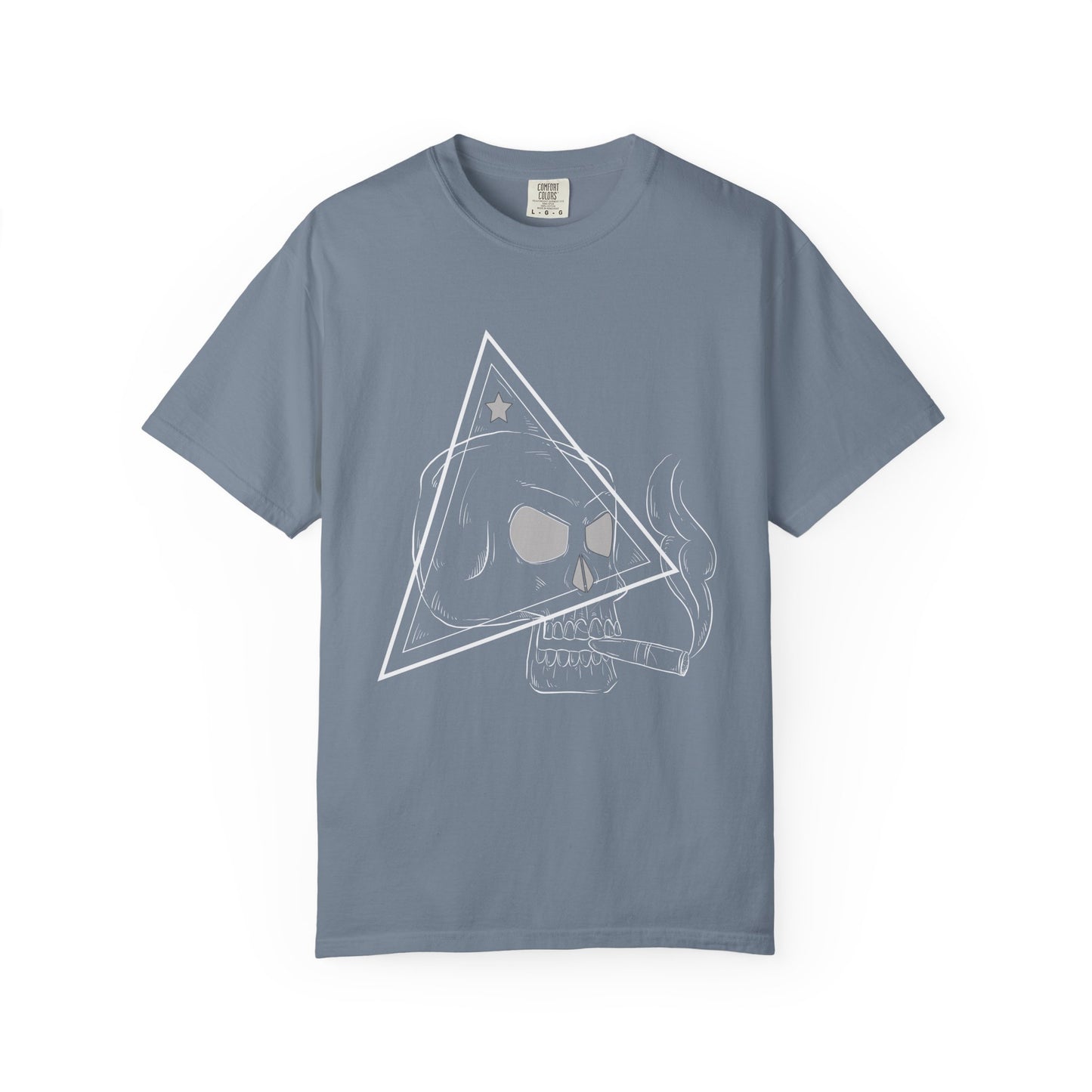 Camiseta unisex de algodón con calavera 