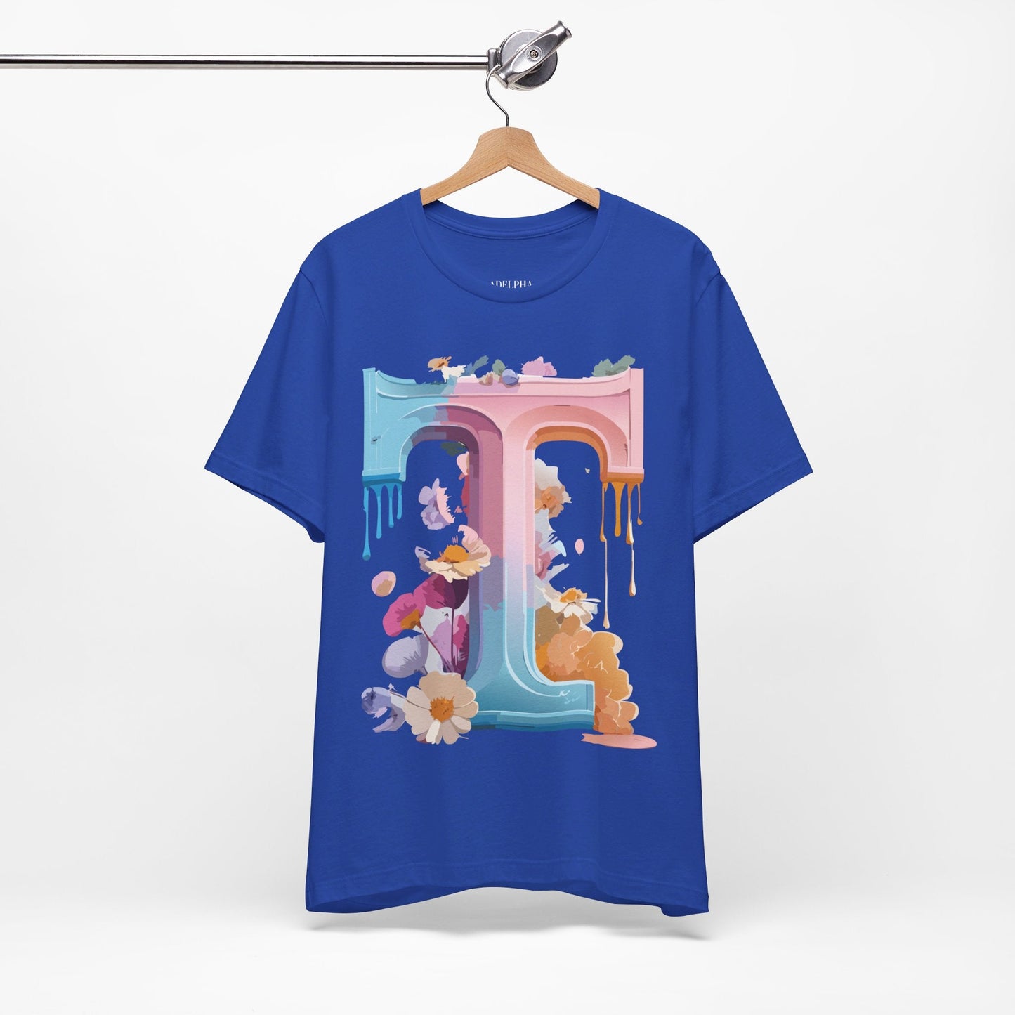 Unisex Graphic Letter T Shirt by Adelpha Vintage Inspired Art Tee Short Sleeve Premium