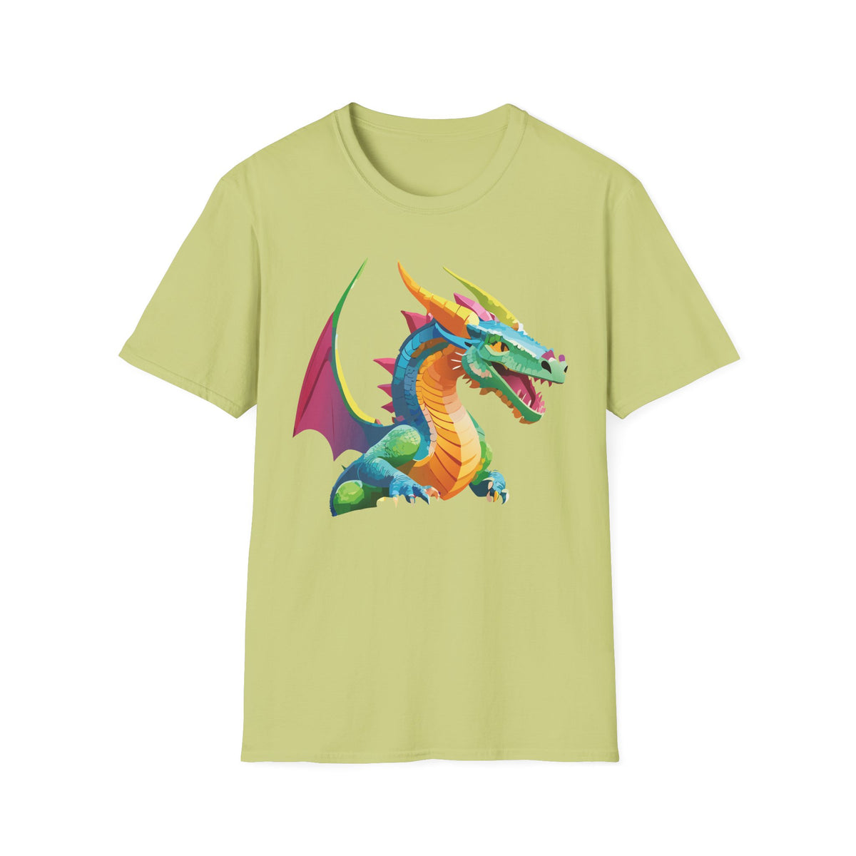 Dragon Graphic Tee Gildan Unisex 100 Cotton Tee Shirt with Animals m11