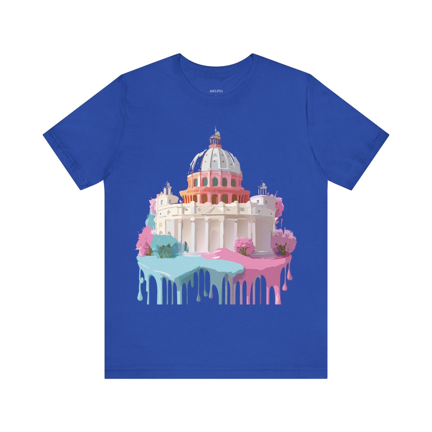 Unisex Graphic Tee With Rome Artwork By Adelpha Vintage Inspired Short Sleeve Shirt