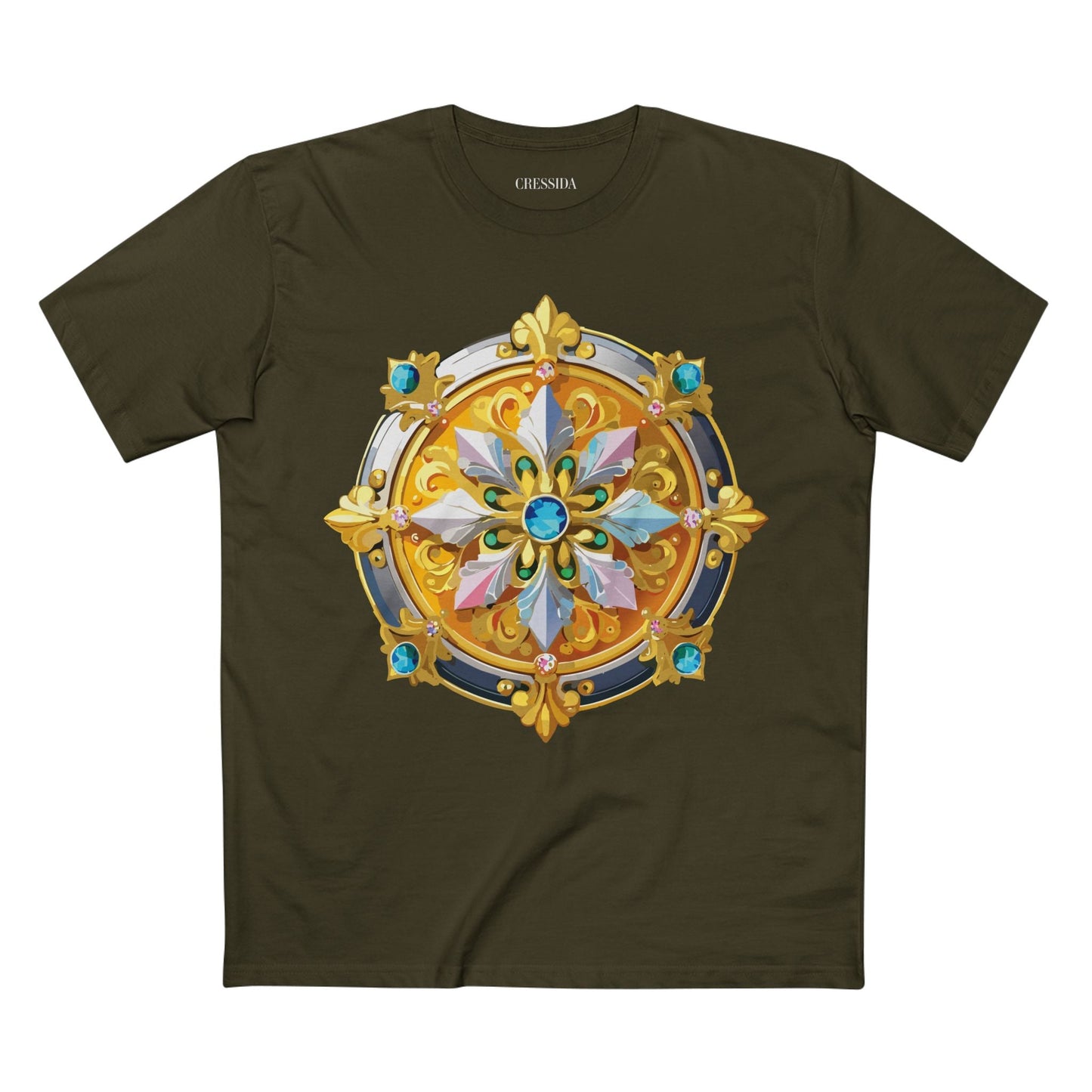 Medallion Graphic T-Shirt Unisex 100 Cotton With Gold Art Design Medal Tee 9